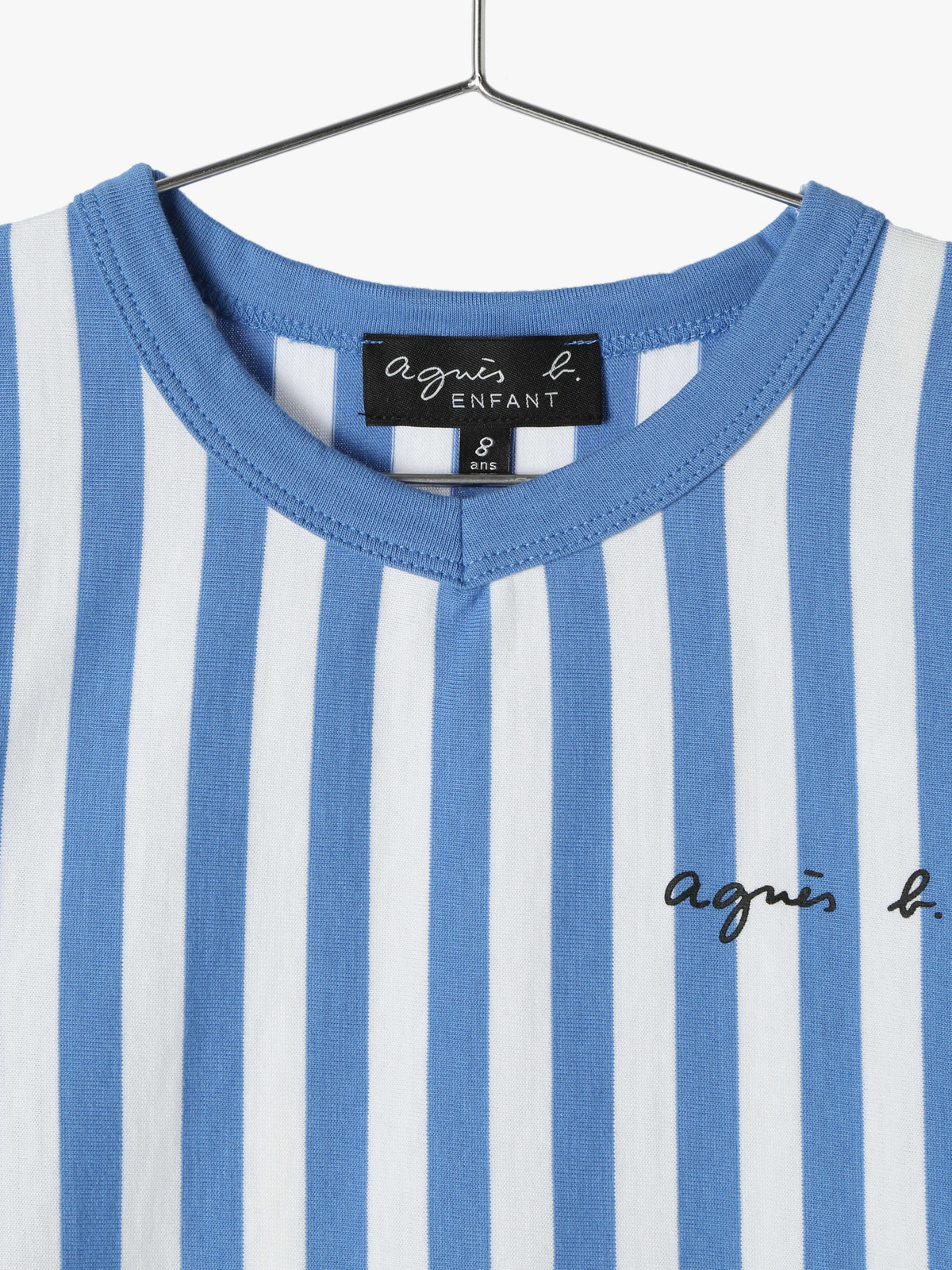 ENFANT ユニセックス 【Outlet】S179 E TS キッズ ロゴTシャツ ブルー×ホワイト