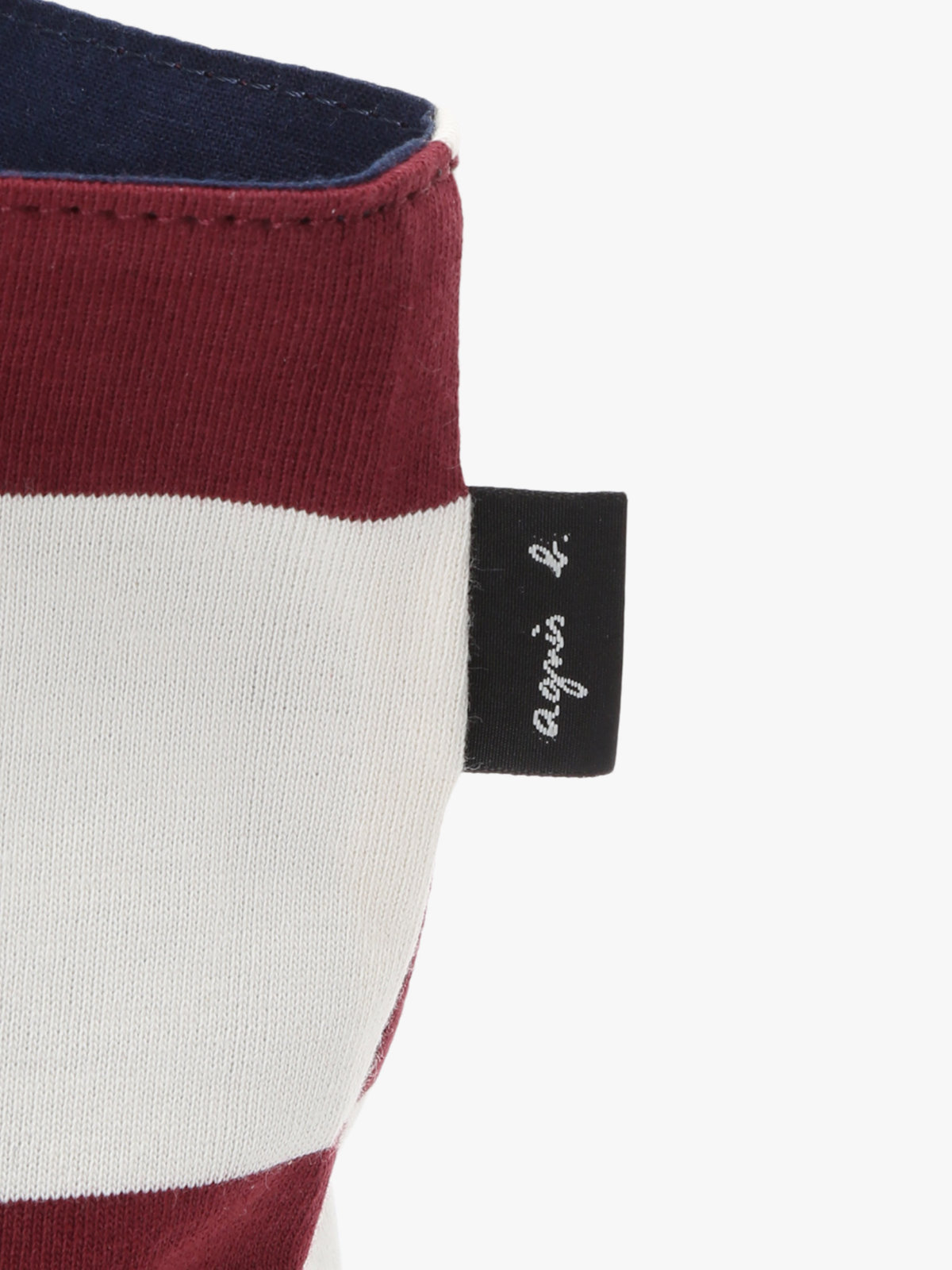 VOYAGE ウィメンズ バッグ＆ウォレット 細ボーダー コットン リバーシブル トートバッグ ZAS11-01 ボルドー