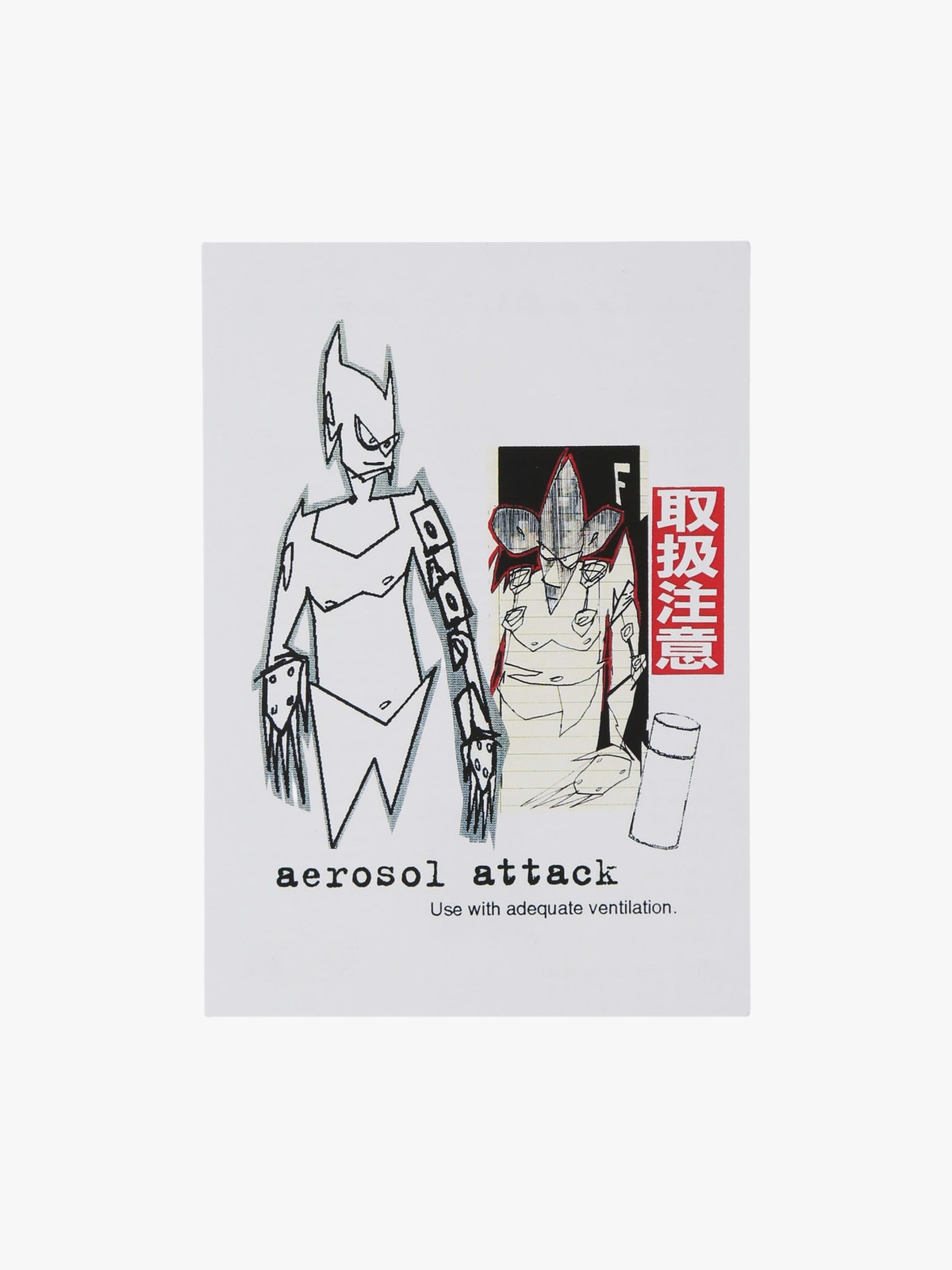 FEMME ウィメンズ プリント コットン 半袖 アーティスト Tシャツ ”Futura” ホワイト