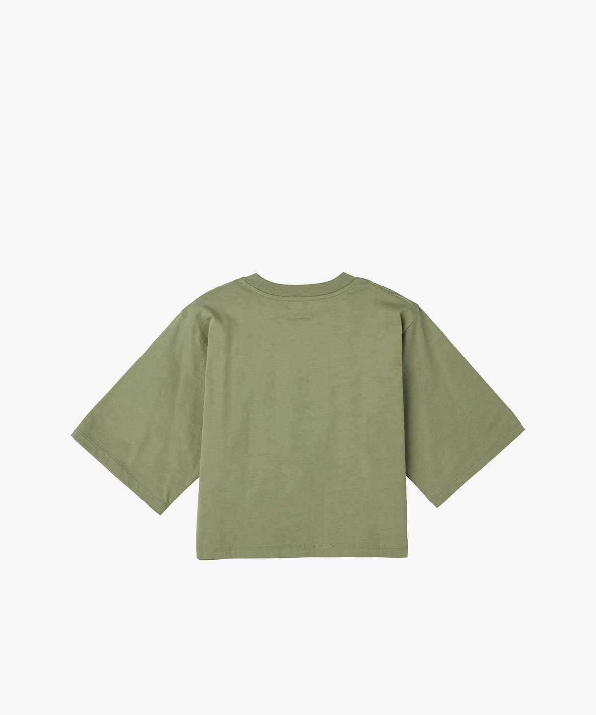 FEMME ウィメンズ ロゴ コットン 5分袖 Tシャツ "Yoko" カーキ