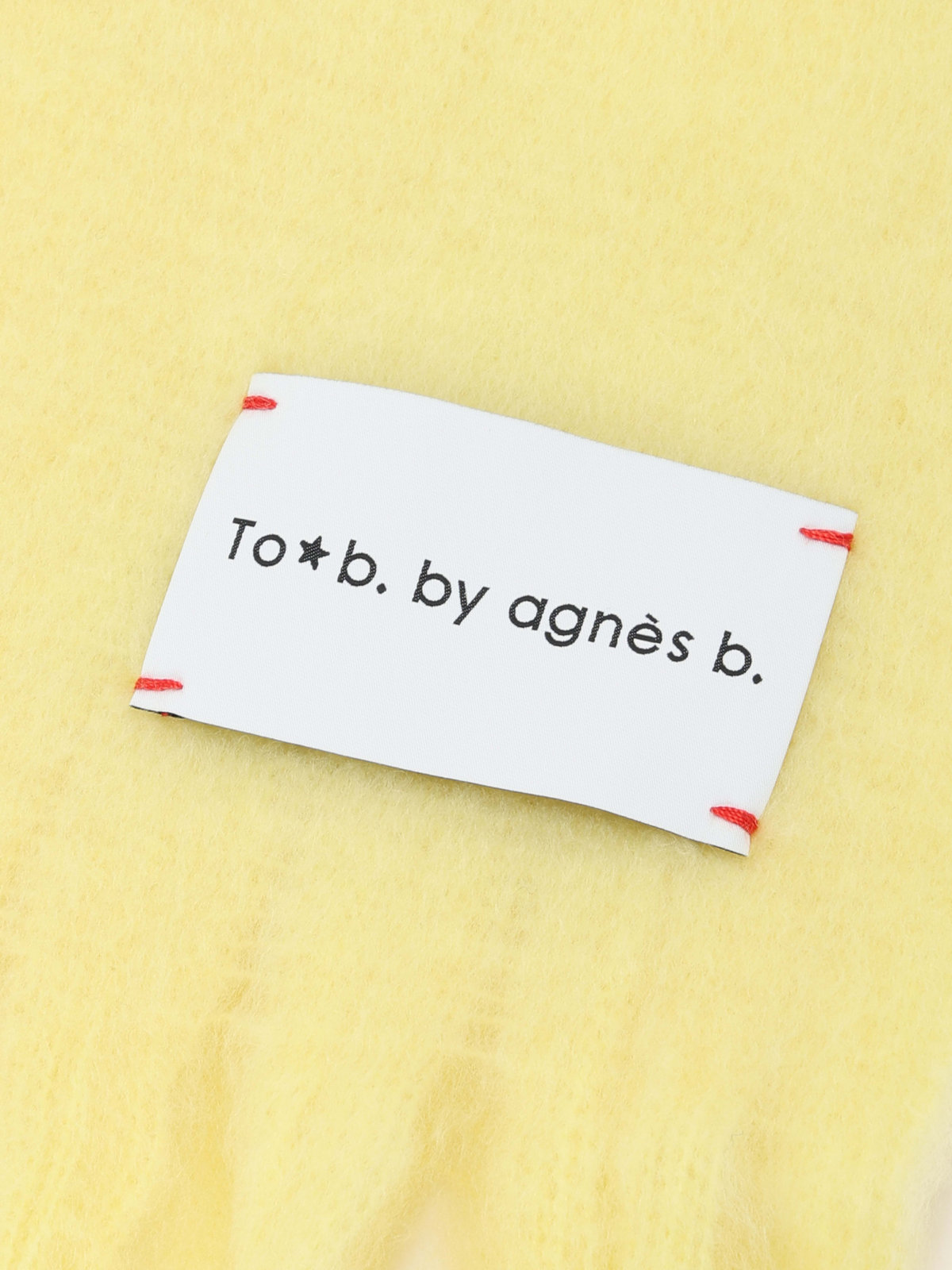 To b. by agnès b. 【Outlet】カラー マフラー イエロー
