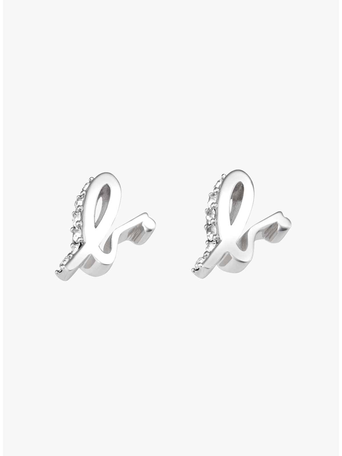 FEMME ウィメンズ "b." ロゴ ピアス "ICONIC - ITALIC B" シルバー