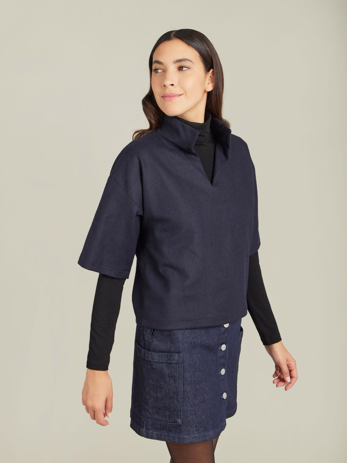 FEMME ウィメンズ 【Outlet】UBH4 HAUT トップス ネイビー