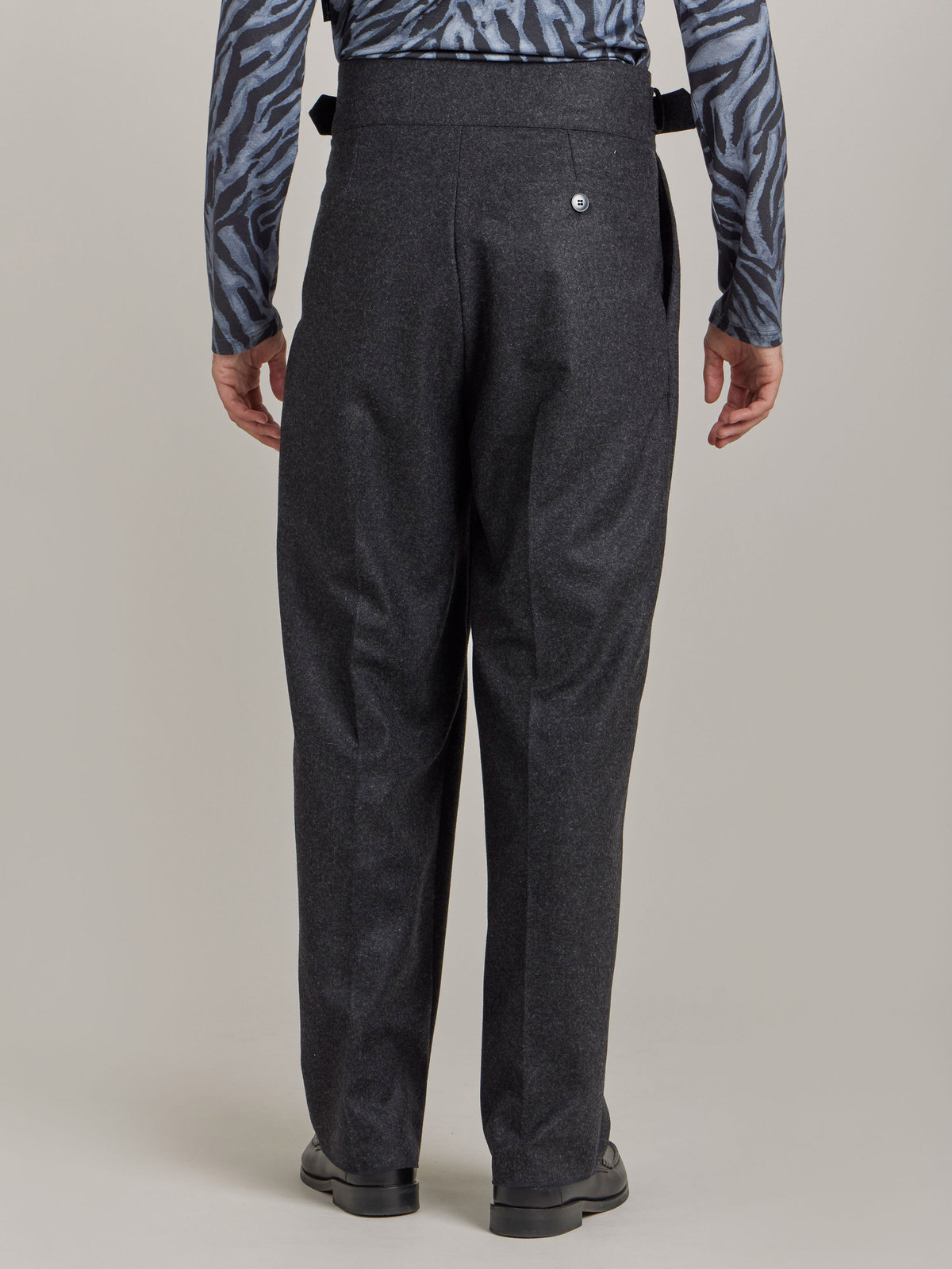 HOMME メンズ 【Outlet】TV47 PANTALON パンツ グレー×ブラック