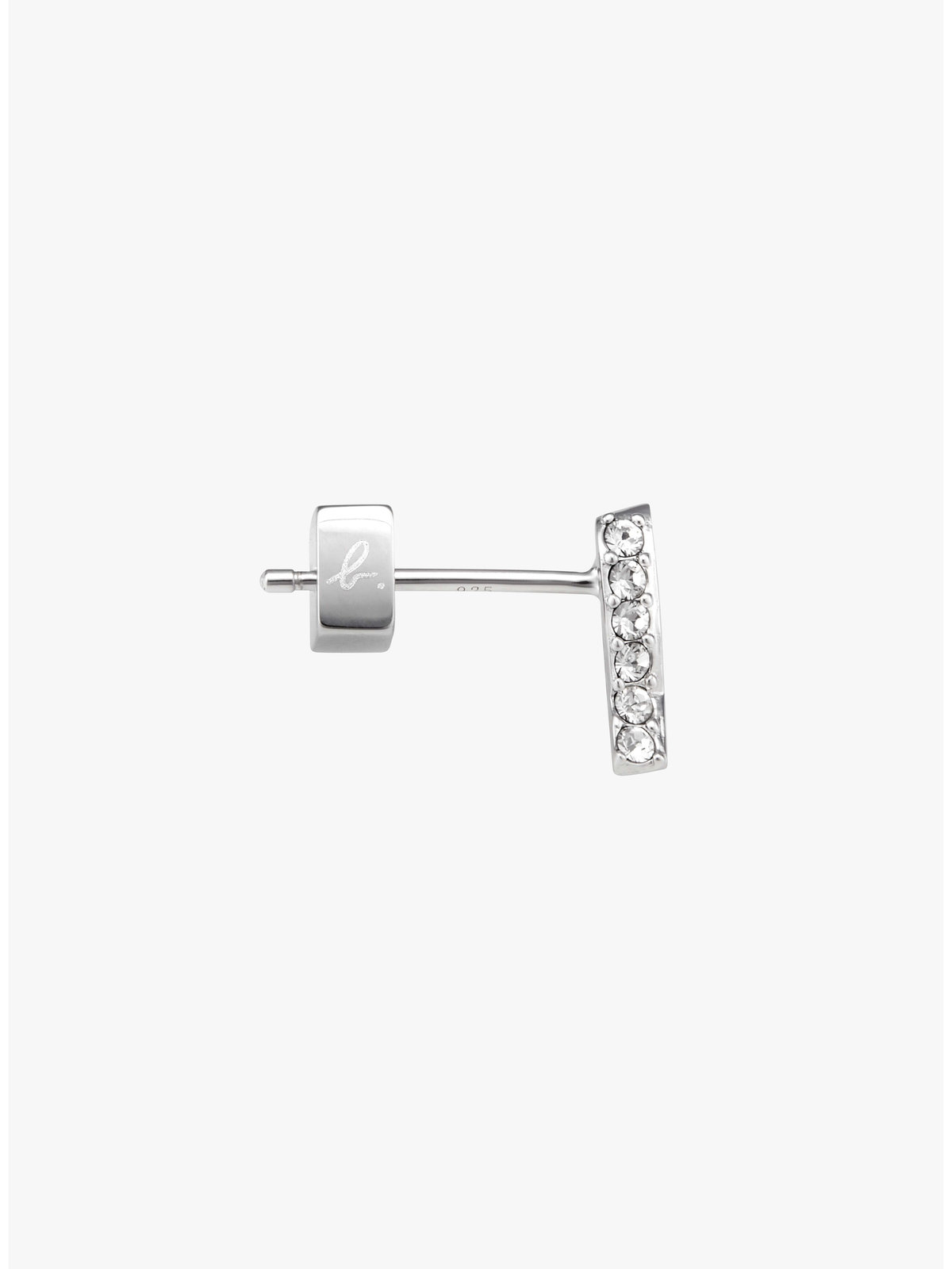 FEMME ウィメンズ "b." ロゴ ピアス "ICONIC - ITALIC B" シルバー