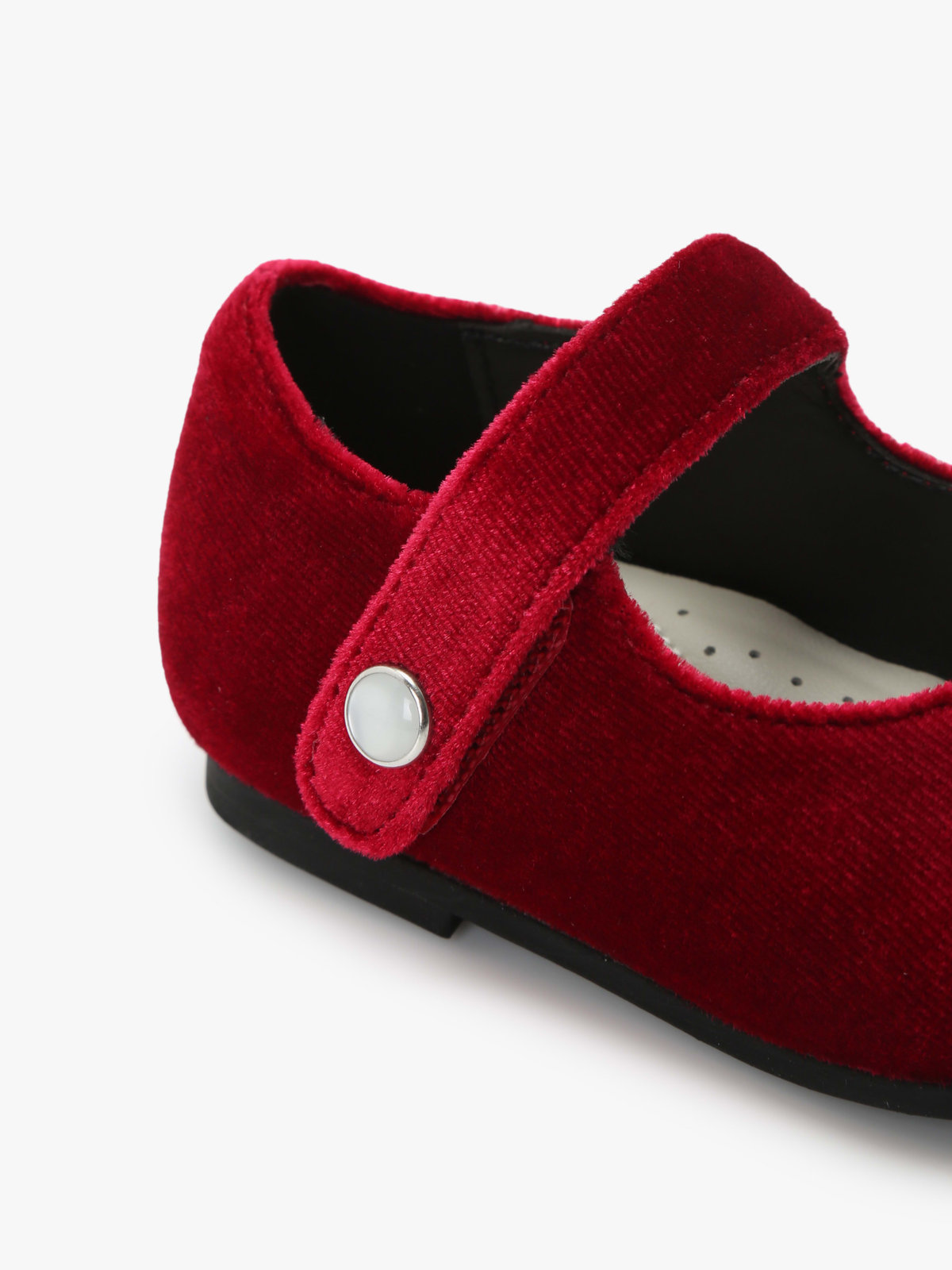 ENFANT ベビー ベビー ベロア バレエシューズ ピンク