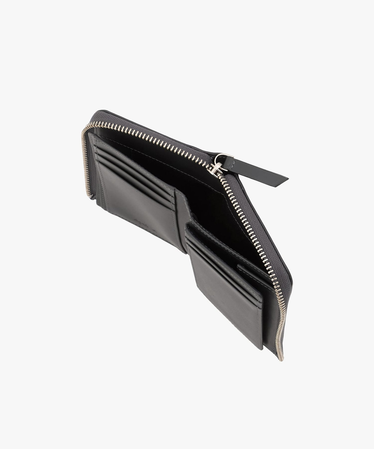 VOYAGE メンズ バッグ＆ウォレット レザー ラウンドジップ二つ折り ウォレット "Yvon" ZAH04-07 グレー系その他