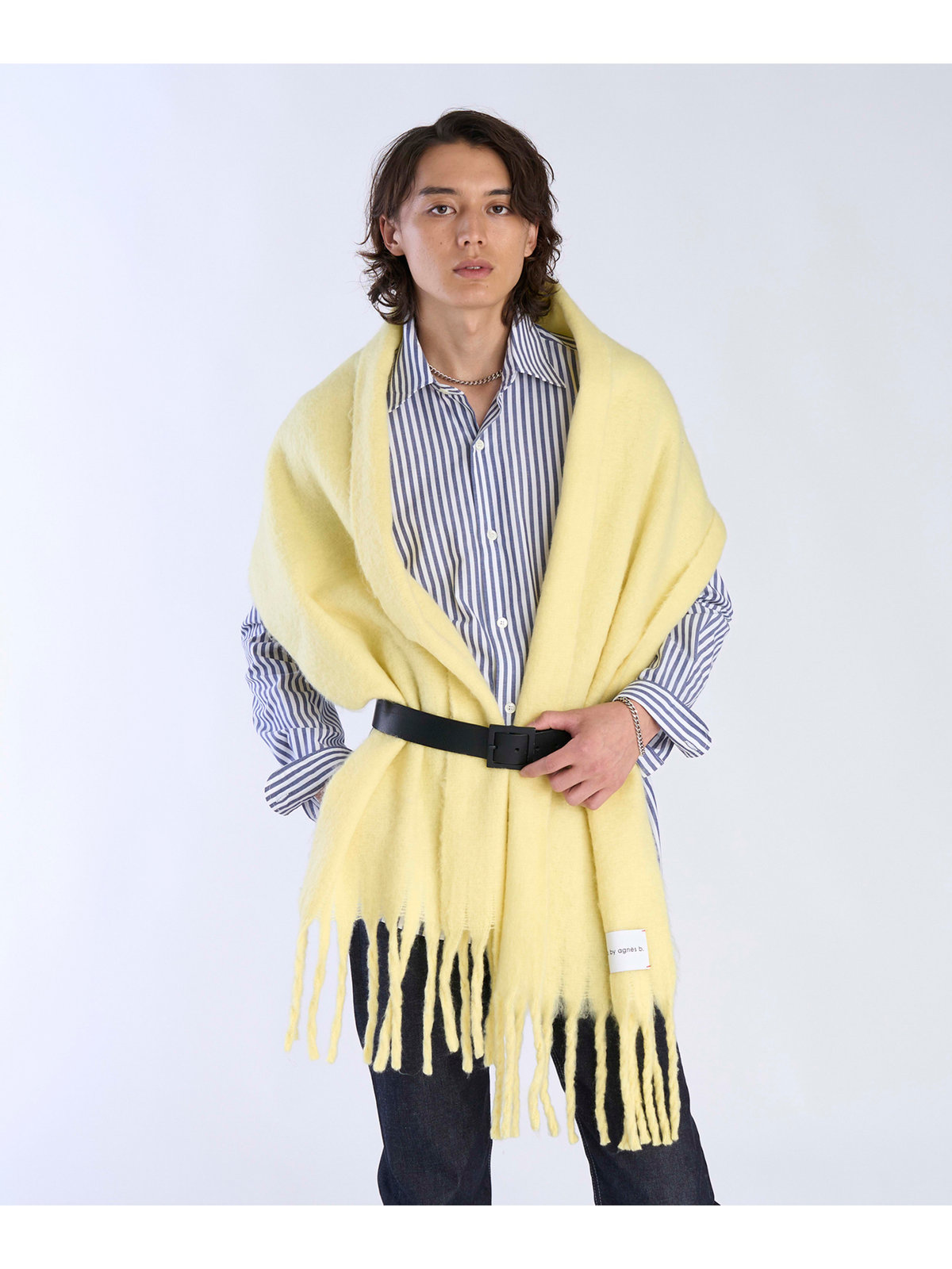To b. by agnès b. 【Outlet】カラー マフラー イエロー