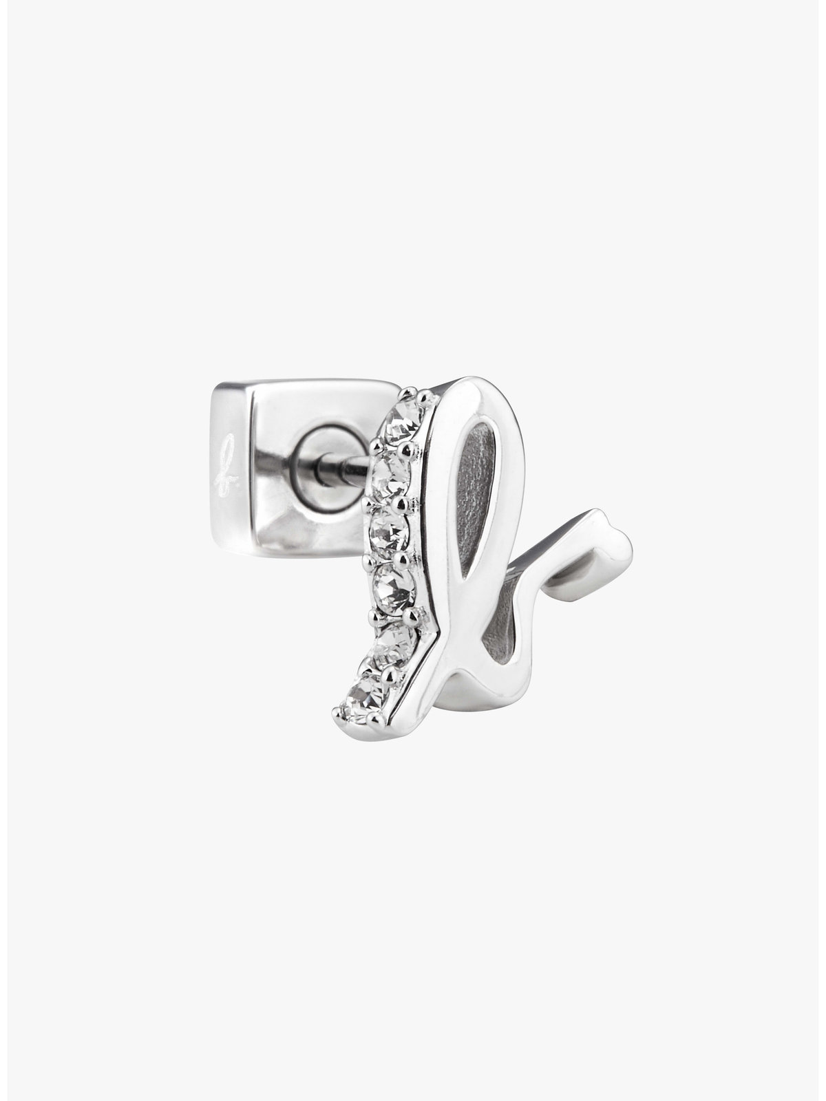 FEMME ウィメンズ "b." ロゴ ピアス "ICONIC - ITALIC B" シルバー