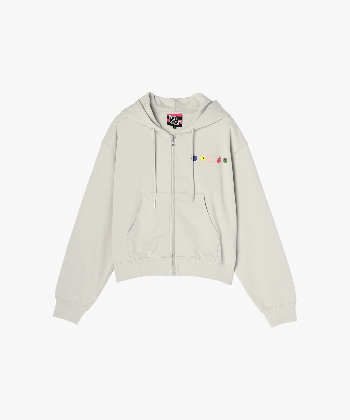 FEMME ウィメンズ SPORT b. 刺繍 コットン 長袖 ジップアップ フーディー "Jessica Ng" グレー系その他