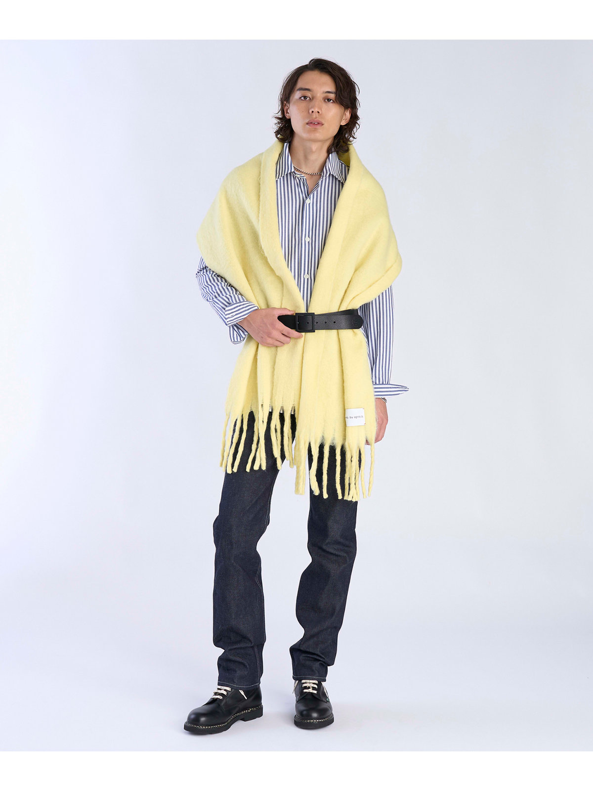 To b. by agnès b. 【Outlet】カラー マフラー イエロー