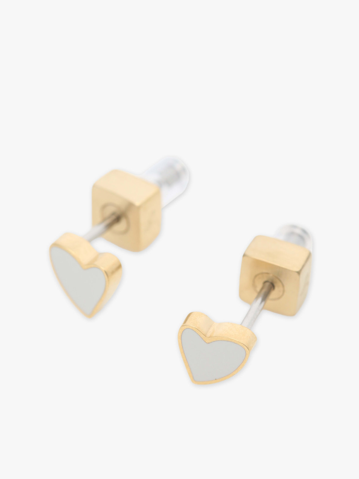 To b. by agnès b. ミニハート ピアス ゴールド