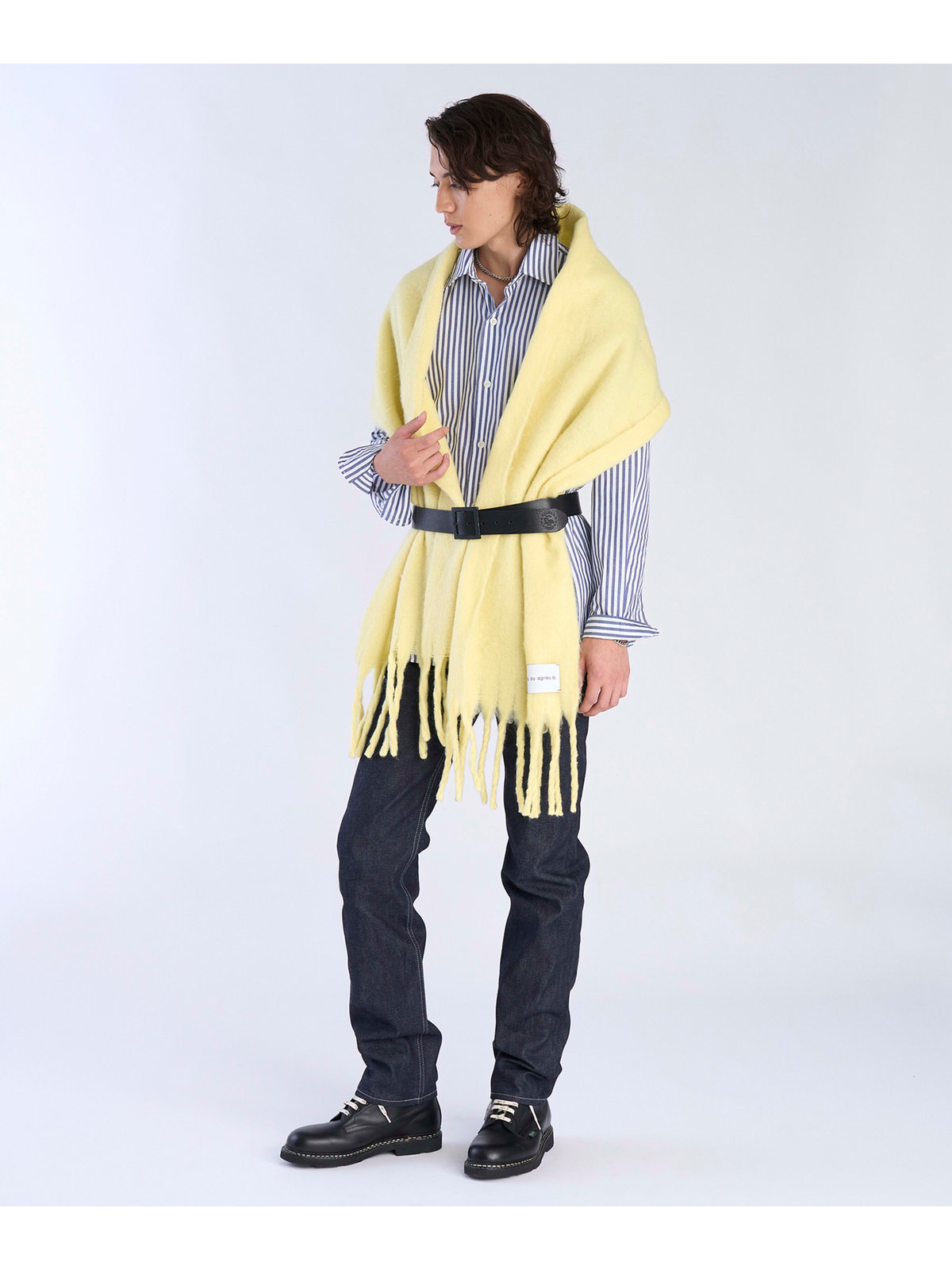 To b. by agnès b. 【Outlet】カラー マフラー イエロー