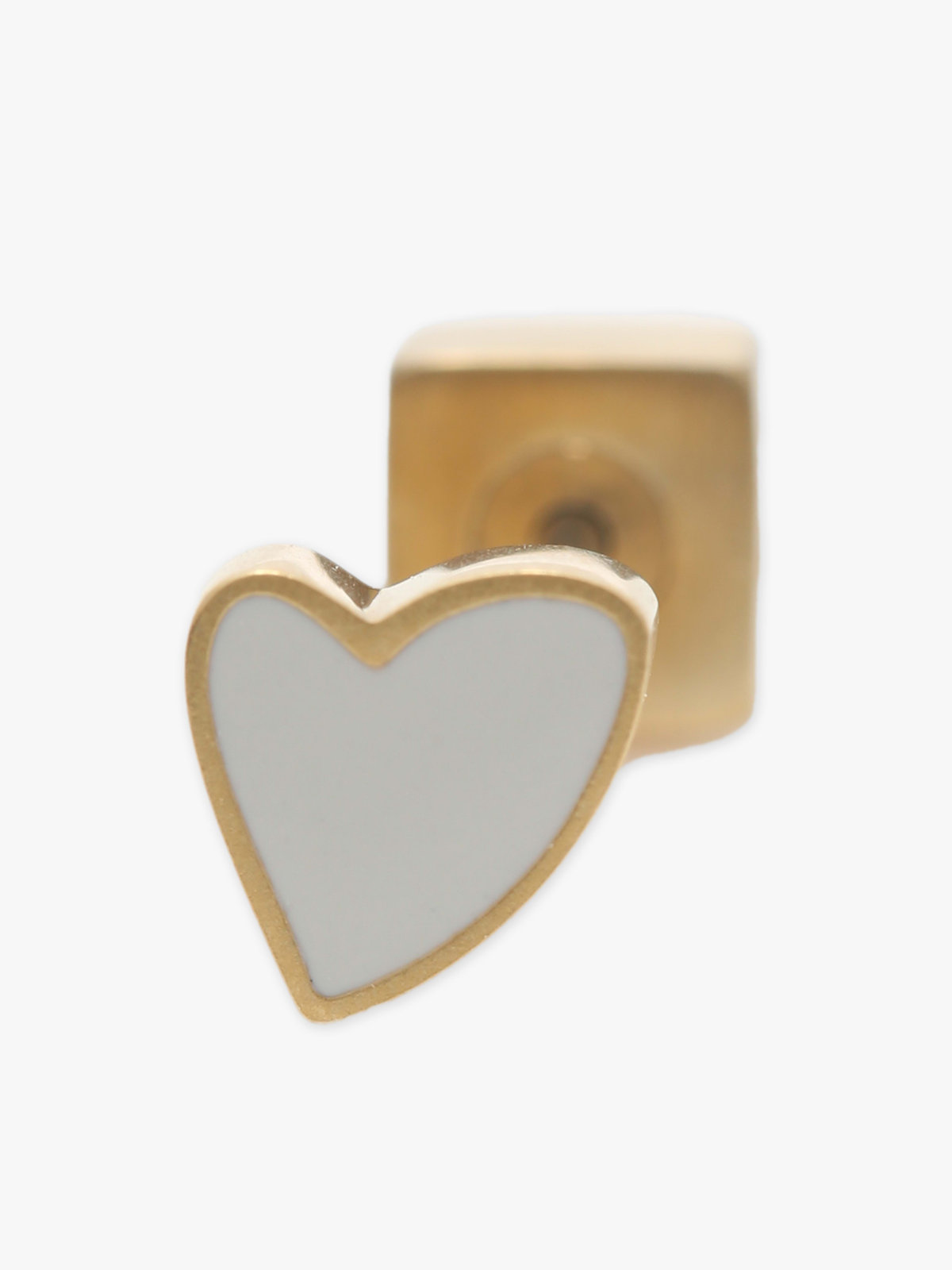 To b. by agnès b. ミニハート ピアス ゴールド