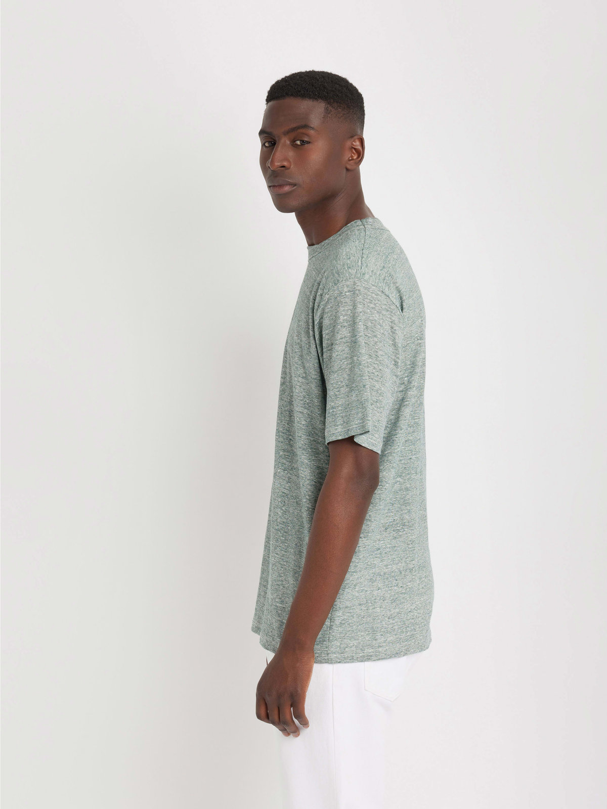 HOMME メンズ Tシャツ グリーン