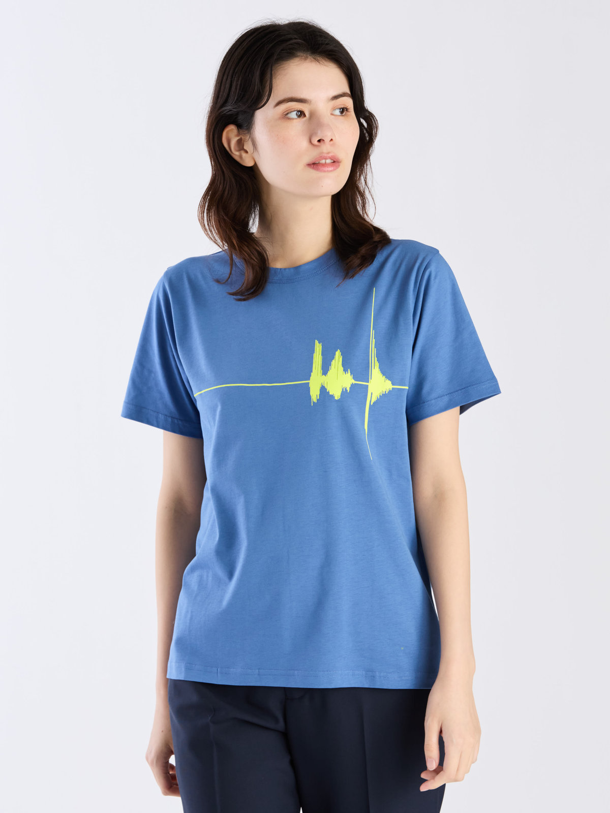 FEMME ウィメンズ S641 TS アーティストTシャツ Jeremy Deller ネイビー