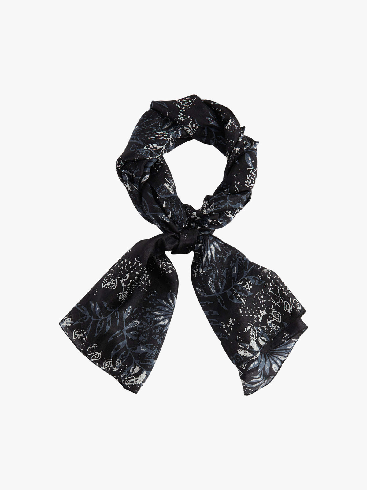 FEMME ウィメンズ シルク スカーフ "Noah" ブラック