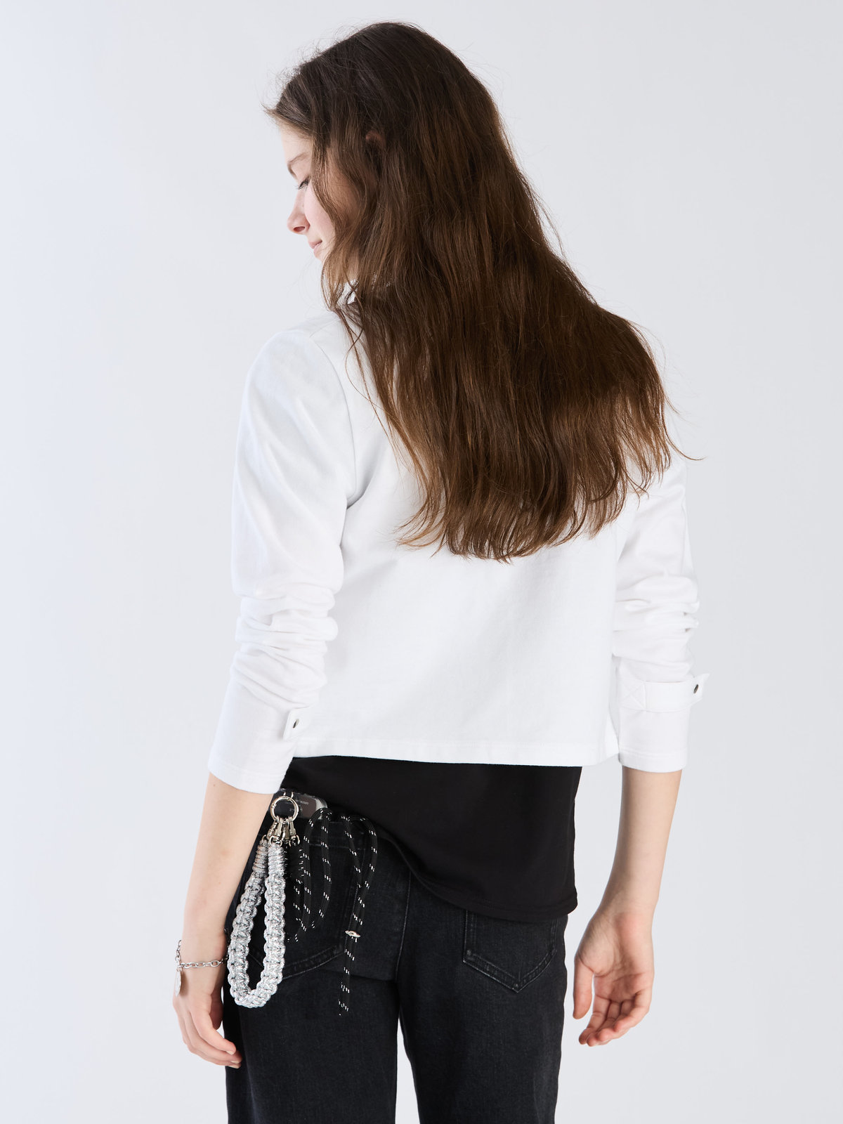 To b. by agnès b. 【Outlet】To b. by agnes b.× green label relaxing オーガニックコットン トラディショナルカーディガン ホワイト