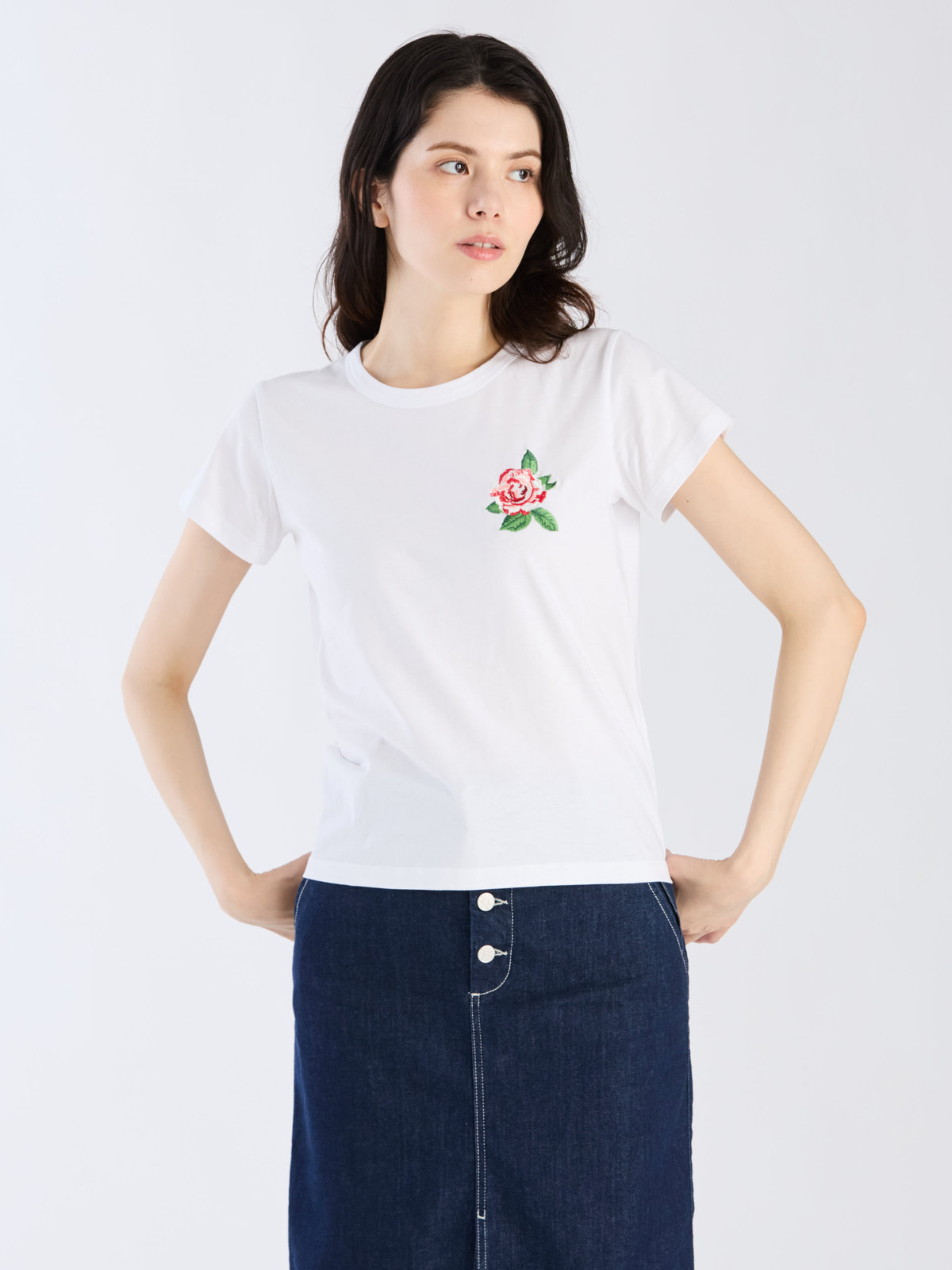 FEMME ウィメンズ 半袖 Tシャツ ”Brando” ホワイト
