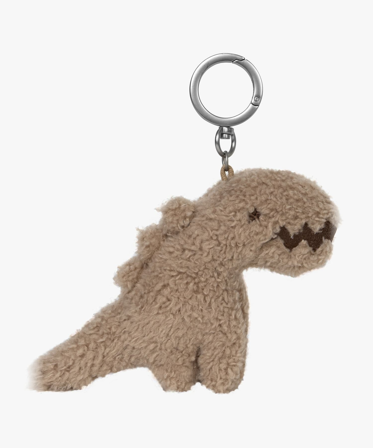 FEMME ウィメンズ SPORT b. ディノ XL フラッフィー キーチェーン ベージュ×ブラック