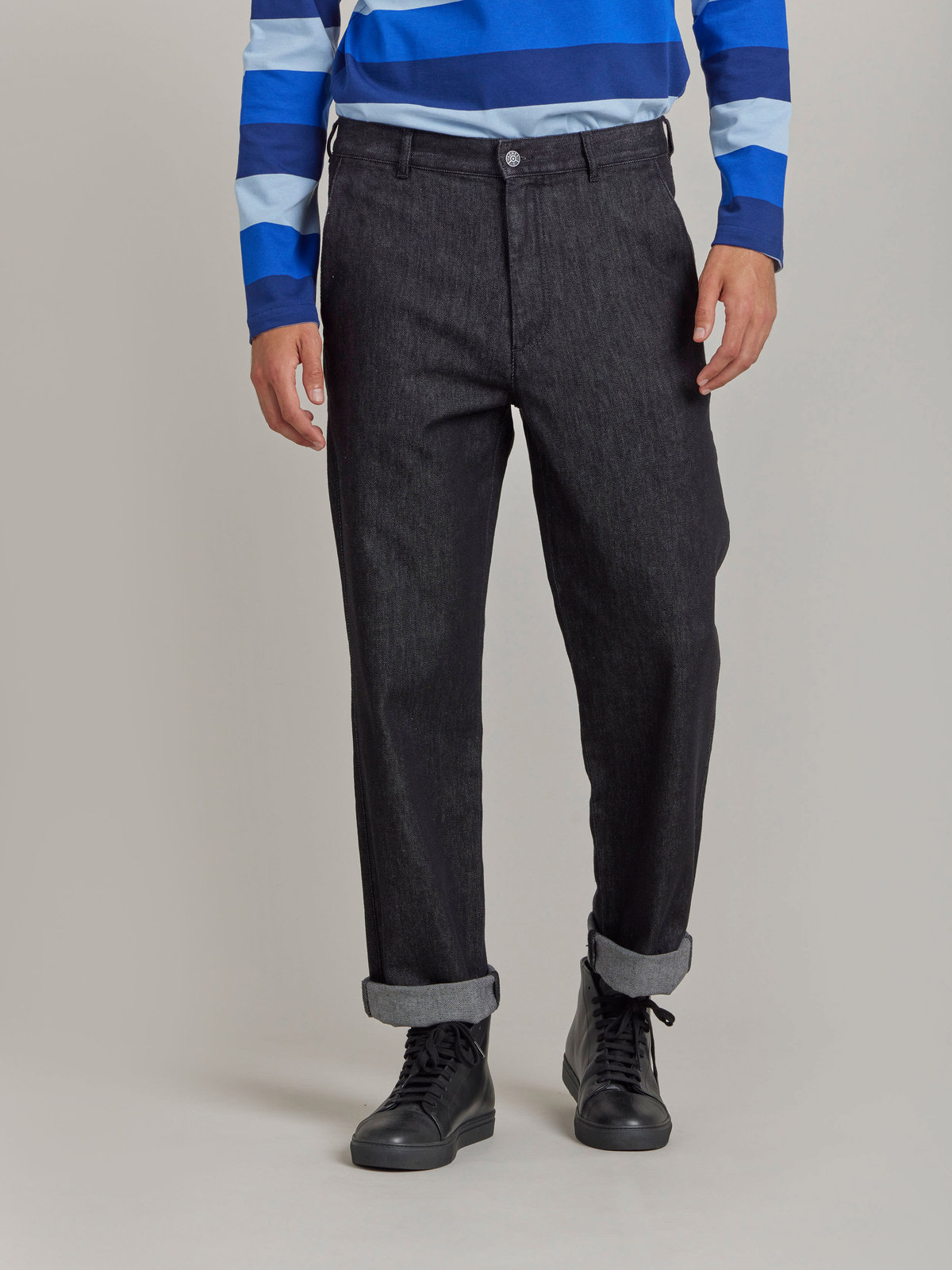 HOMME メンズ 【Outlet】TBM4 PANTALON パンツ ブラック