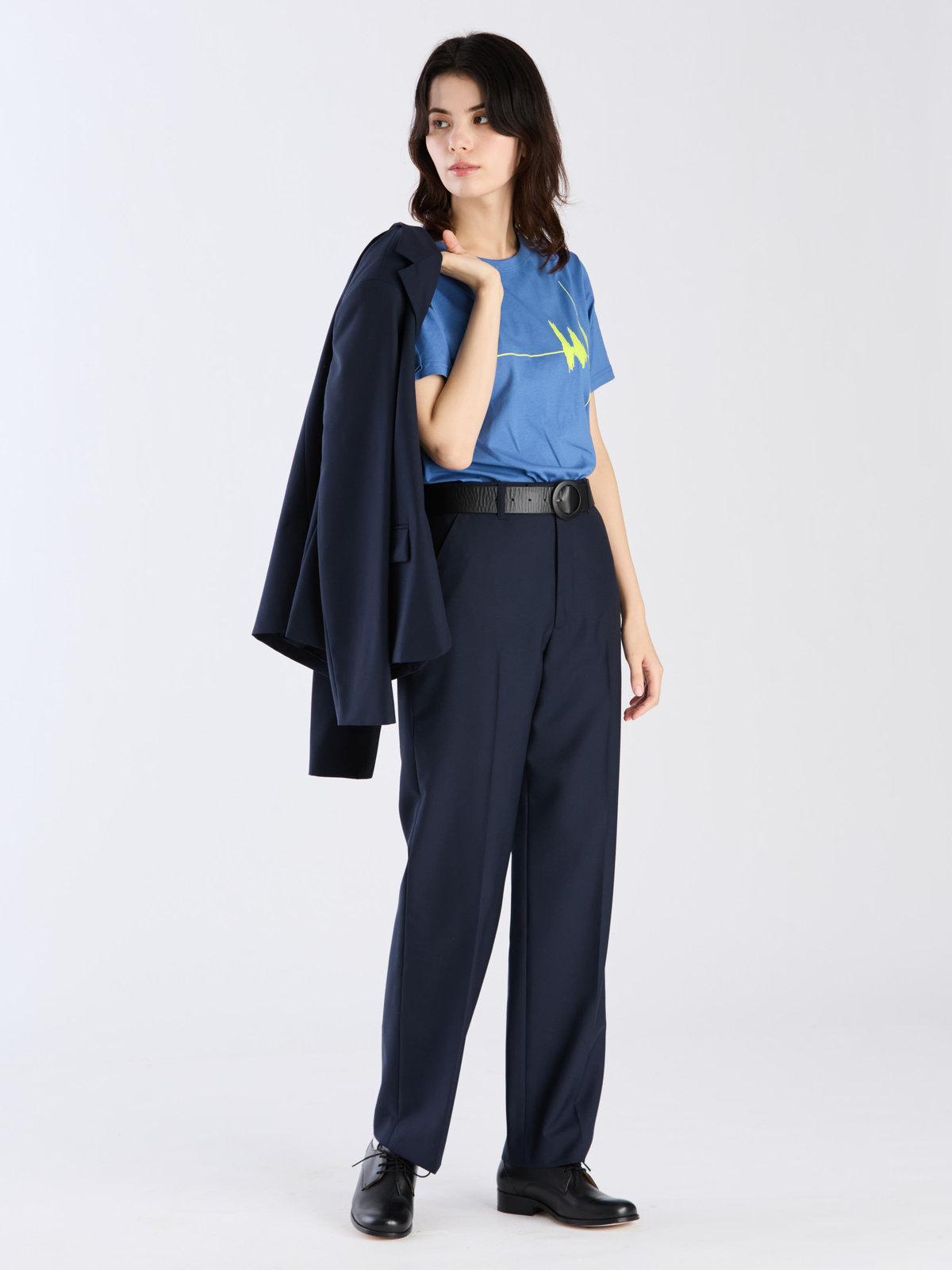 FEMME ウィメンズ S641 TS アーティストTシャツ Jeremy Deller ネイビー