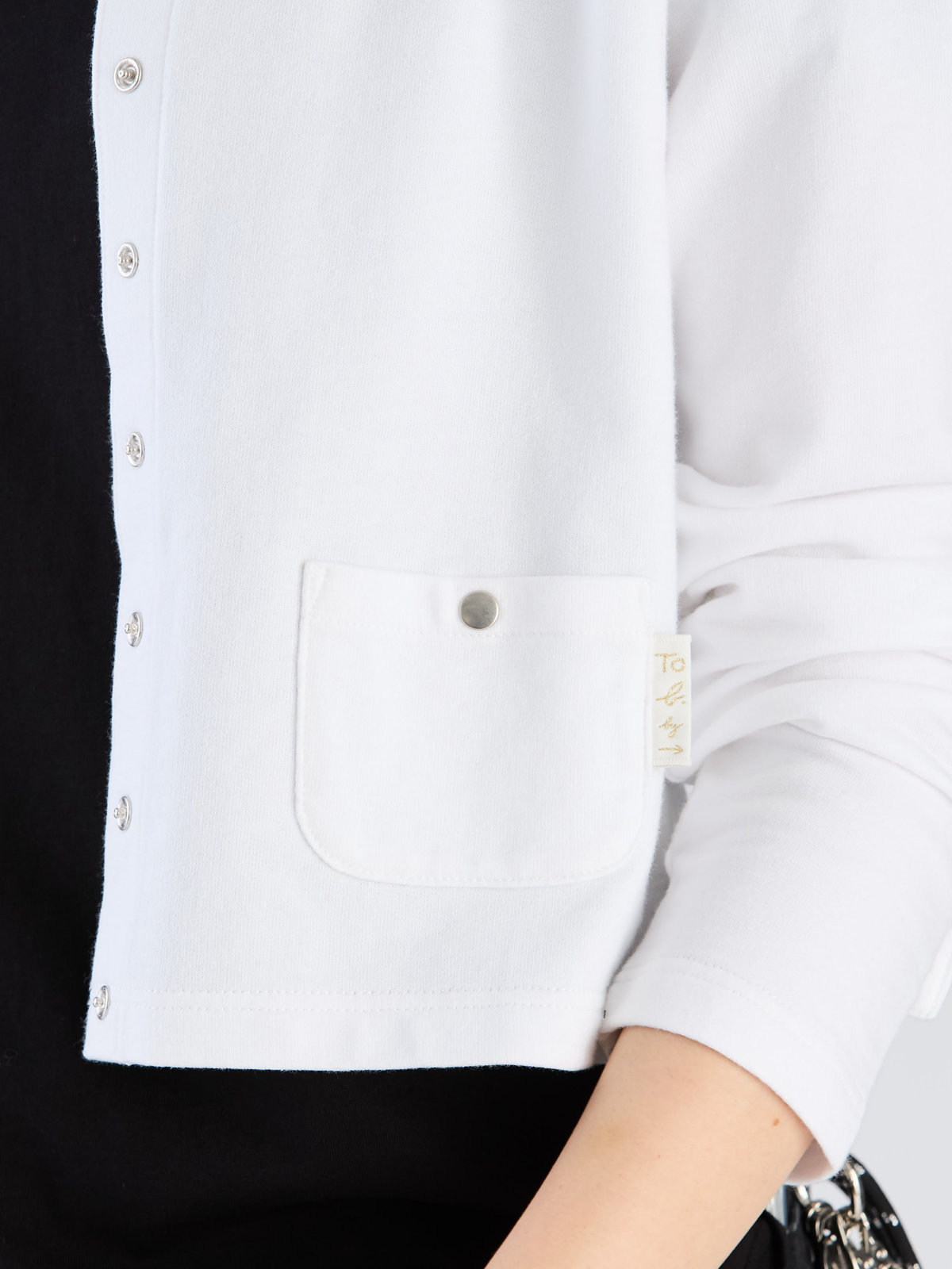 To b. by agnès b. 【Outlet】To b. by agnes b.× green label relaxing オーガニックコットン トラディショナルカーディガン ホワイト