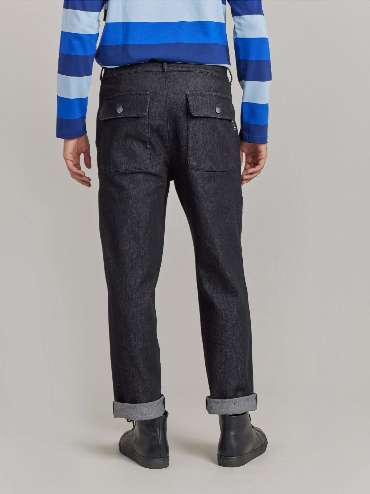 HOMME メンズ 【Outlet】TBM4 PANTALON パンツ ブラック