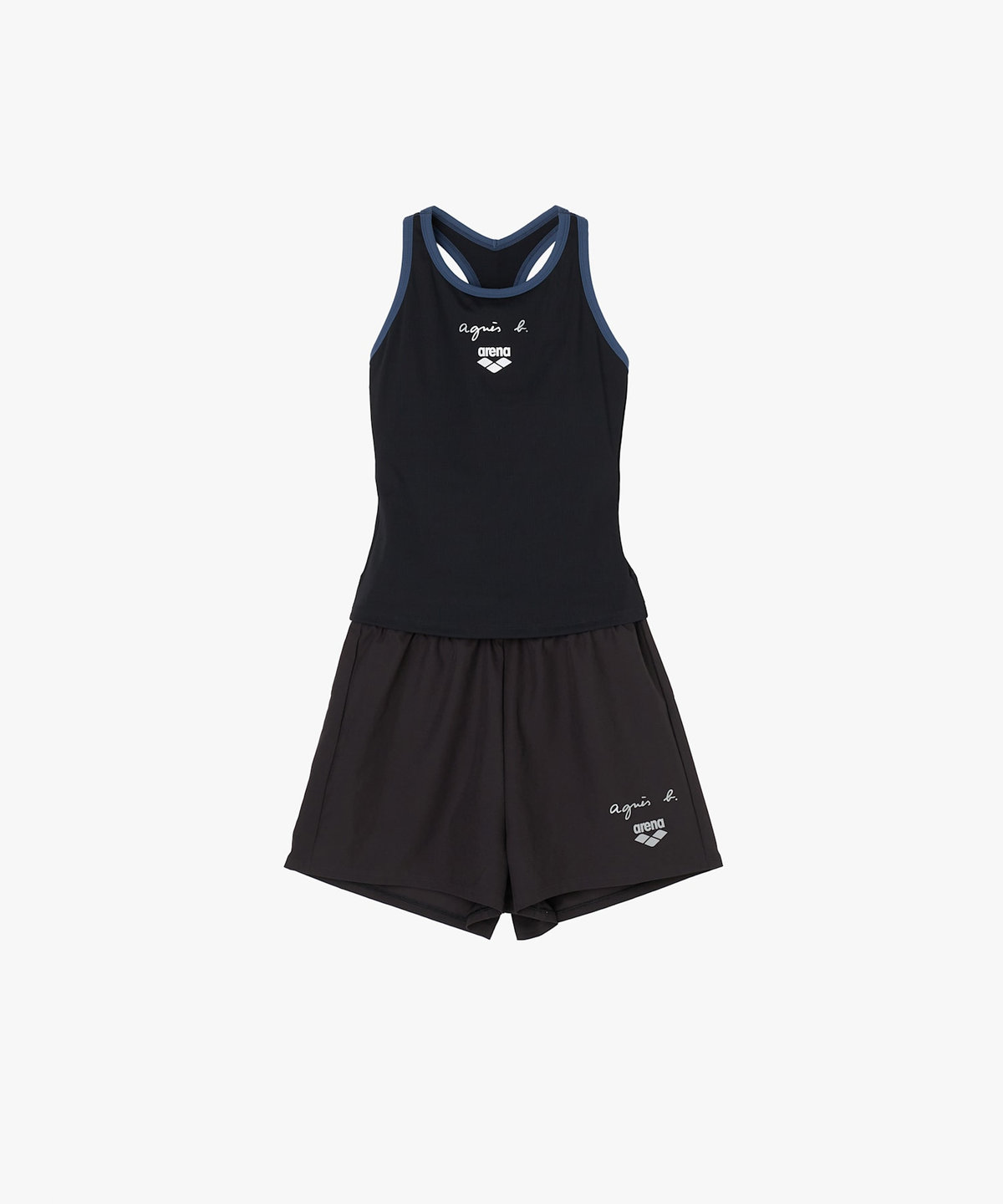 FEMME ウィメンズ agnes b. x arena フィットネスセパレート 水着 ブラック