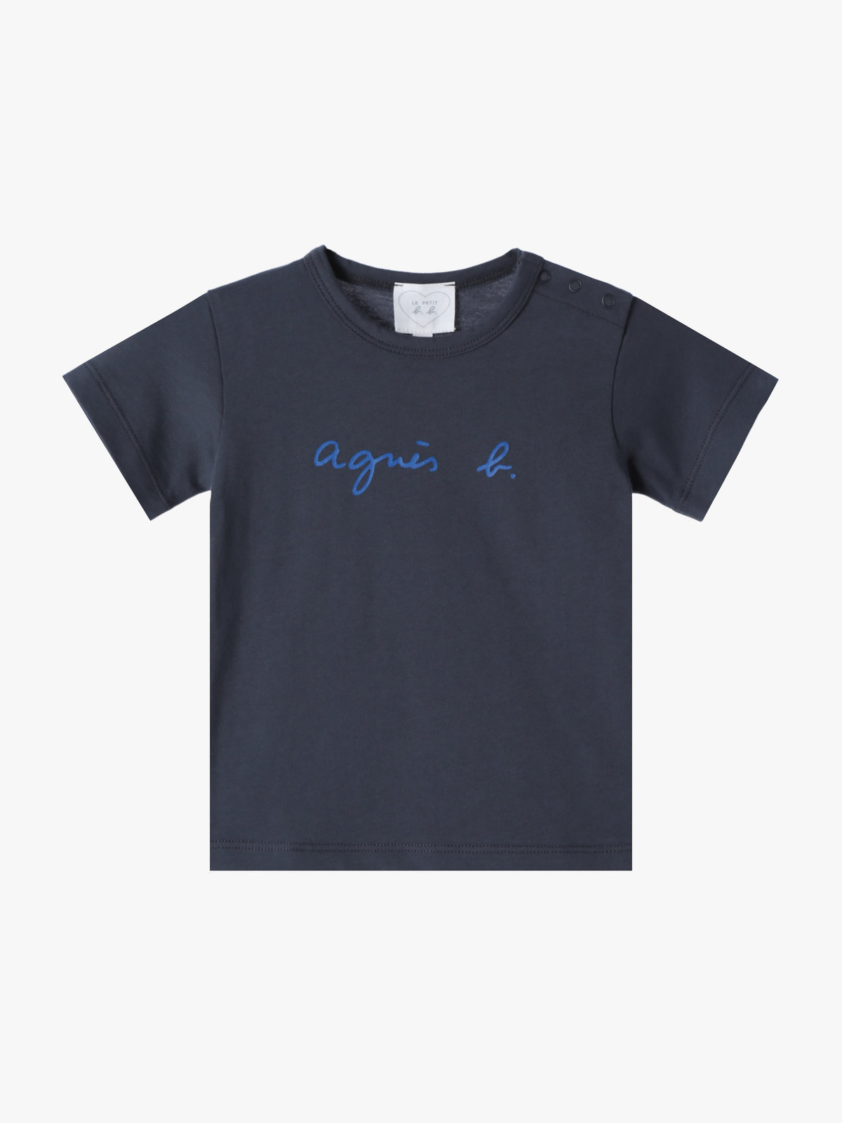 ENFANT ベビー S137 L TS ベビー ロゴTシャツ グレー
