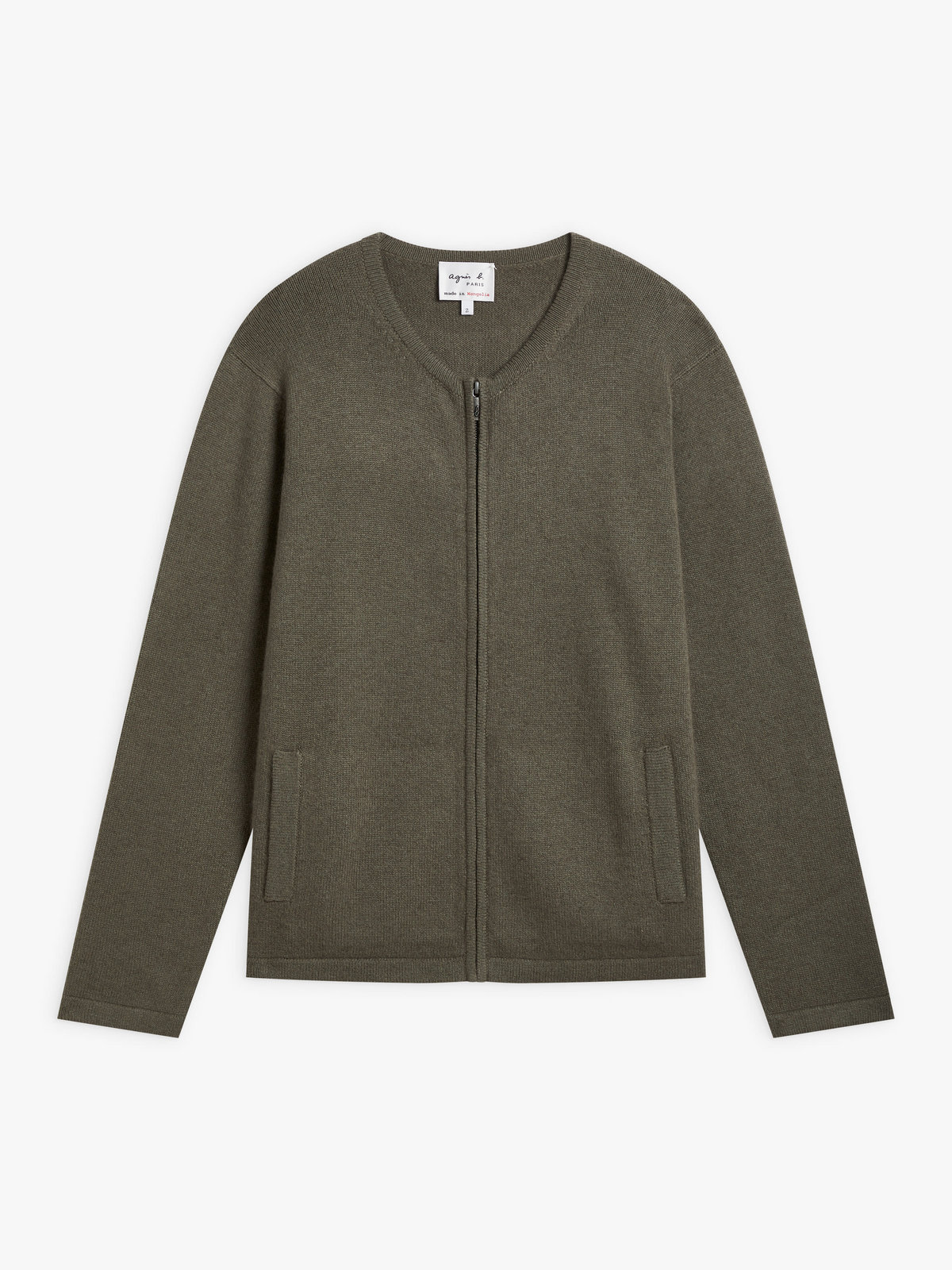 HOMME メンズ 【Outlet】LU31 CARDIGAN ジップカーディガン カーキ