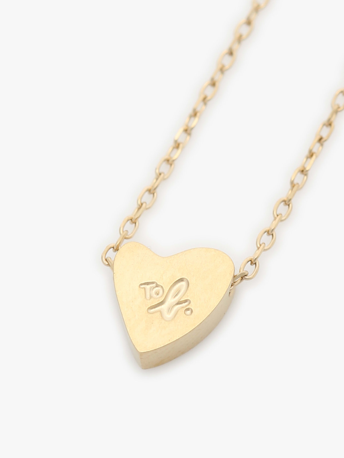 To b. by agnès b. ミニハート ネックレス ゴールド