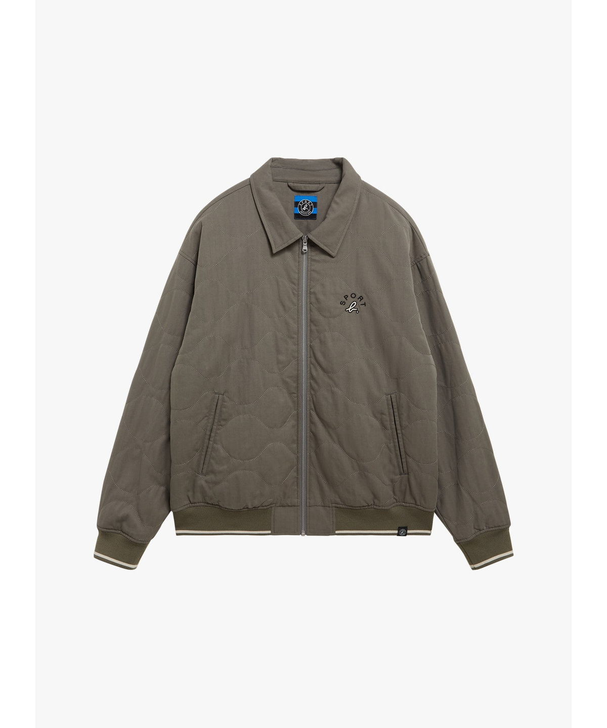 HOMME メンズ SPORT b. メンズ 長袖 キルティングジャケット グリーン系その他