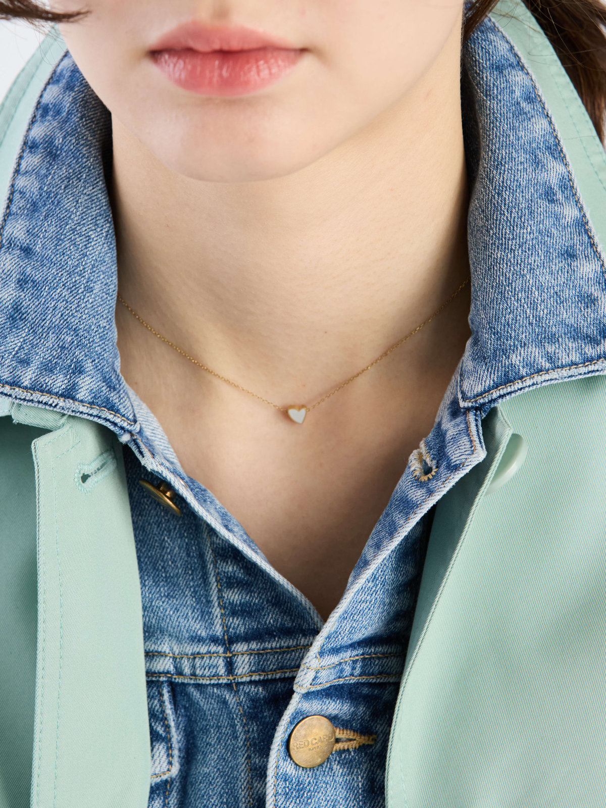 To b. by agnès b. ミニハート ネックレス ゴールド