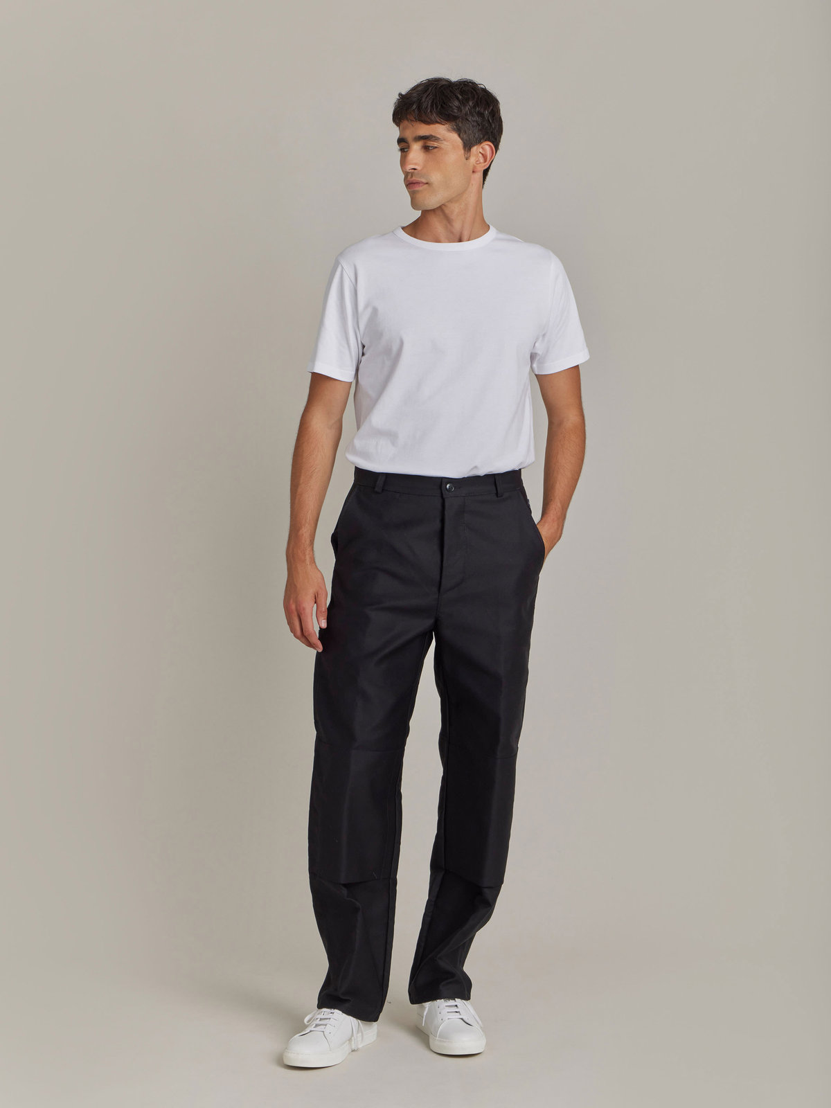 HOMME メンズ 【Outlet】AN53 PANTALON agnes b.×Dolmen パンツ ブラック