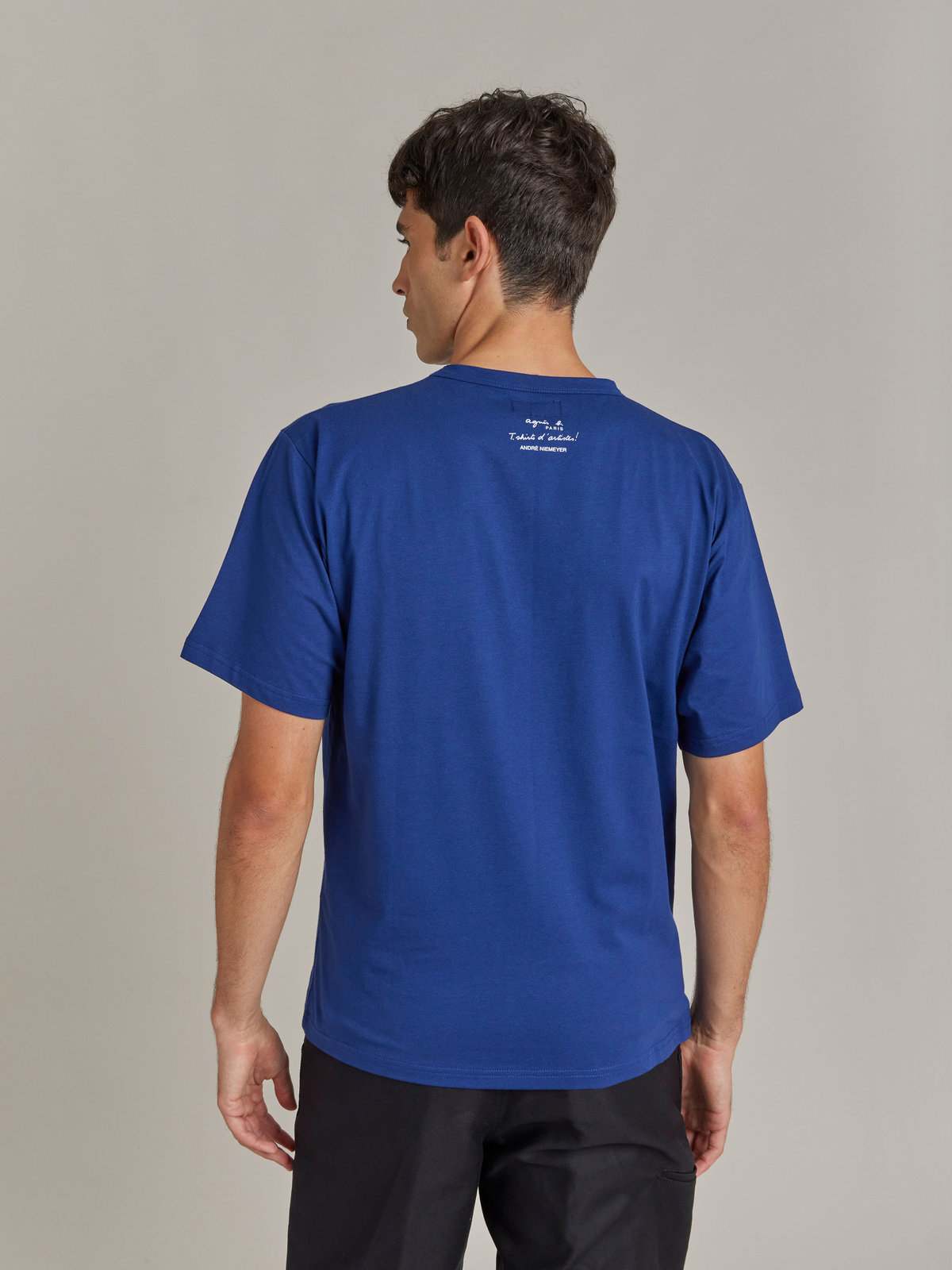 HOMME メンズ 【Outlet】SET4 TS アーティストTシャツ ANDRE NIEMEYER ネイビー