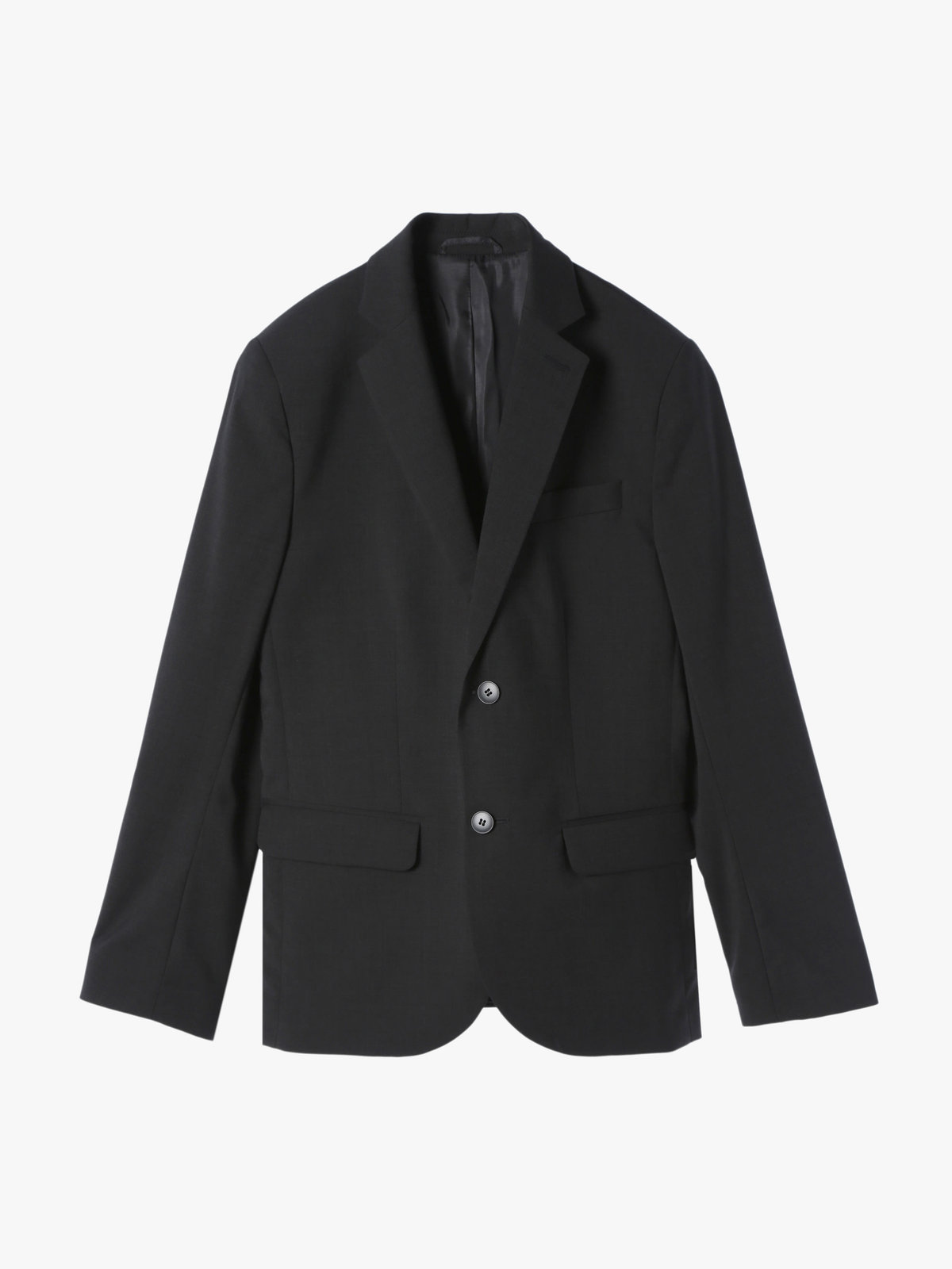 HOMME メンズ ウール テーラード ジャケット "Domino" グレー×ブラック