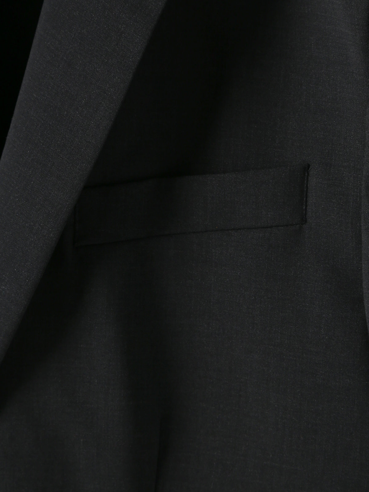 HOMME メンズ ウール テーラード ジャケット "Domino" グレー×ブラック