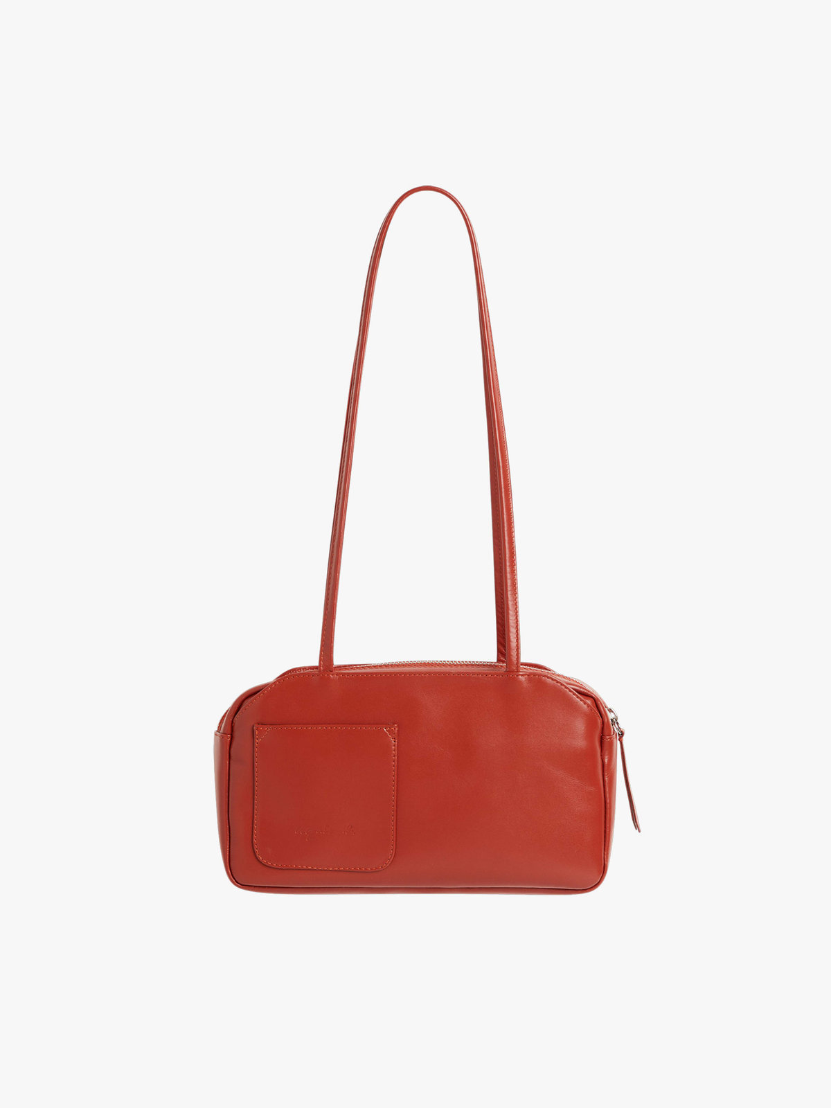 FEMME ウィメンズ レザー ショルダーバッグ "Lucie" オレンジ系その他