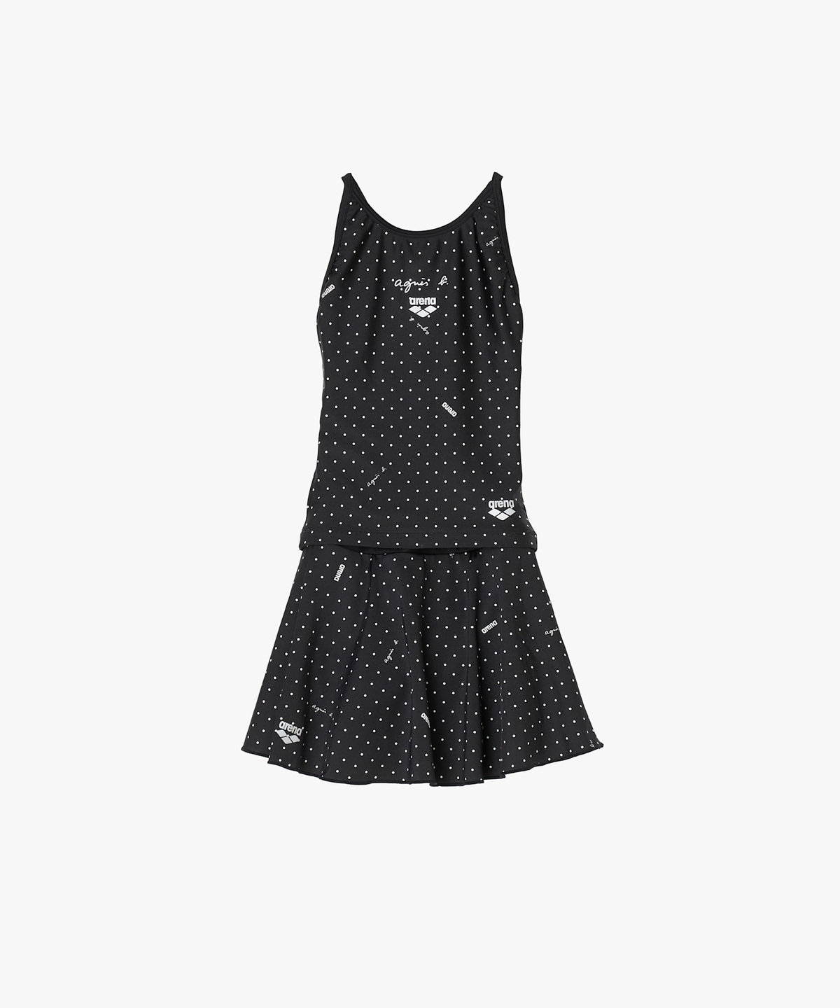 ENFANT ガールズ agnes b. x arena ジュニアセパレート 水着 ブラック