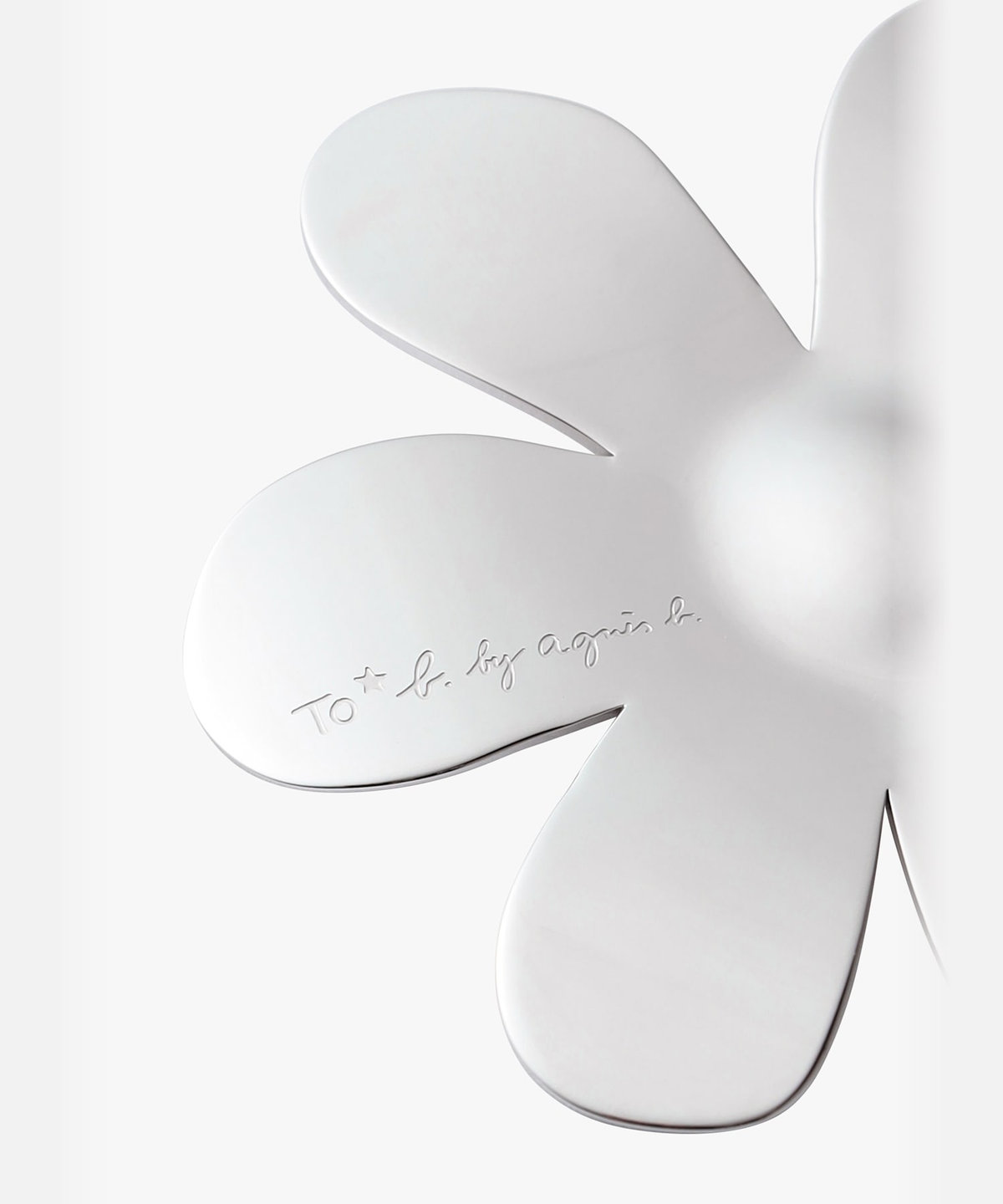 To b. by agnès b. フラワー ブローチ シルバー