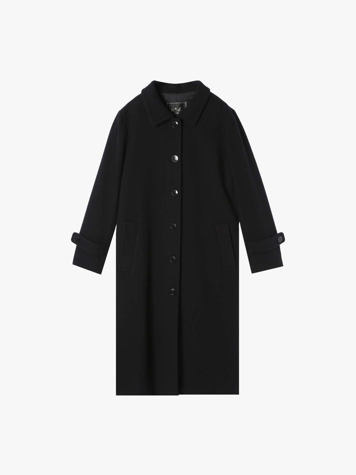 To b. by agnès b. 【Outlet】ウール ロングコート ブラック