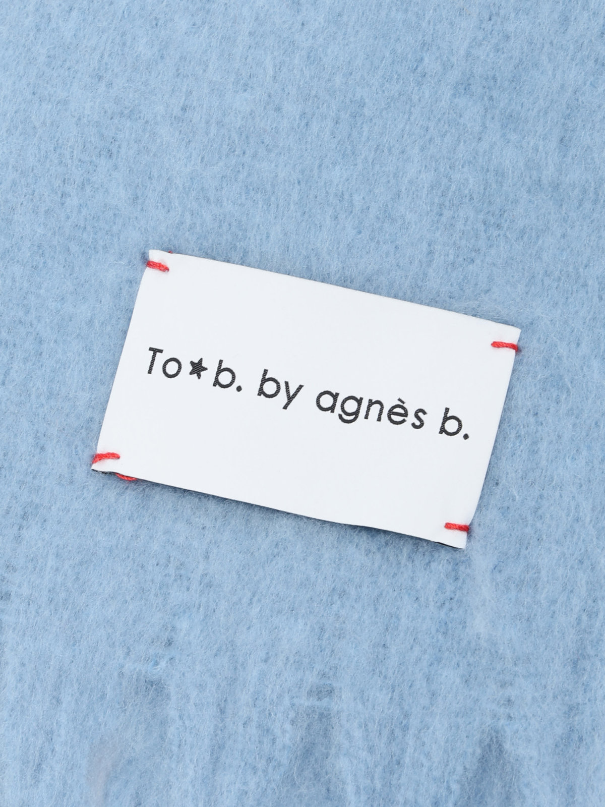 To b. by agnès b. カラー マフラー ブルー