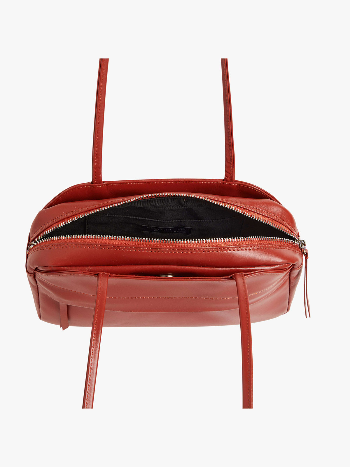 FEMME ウィメンズ レザー ショルダーバッグ "Lucie" オレンジ系その他