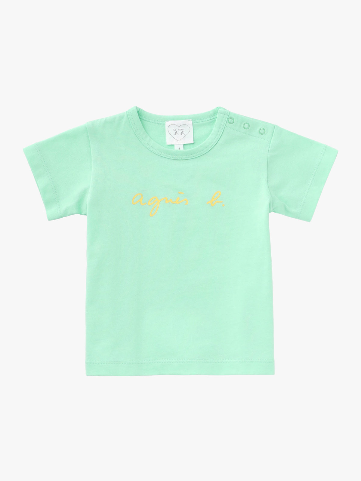 ENFANT ベビー ベビー ロゴ コットン 半袖 Tシャツ ブルー