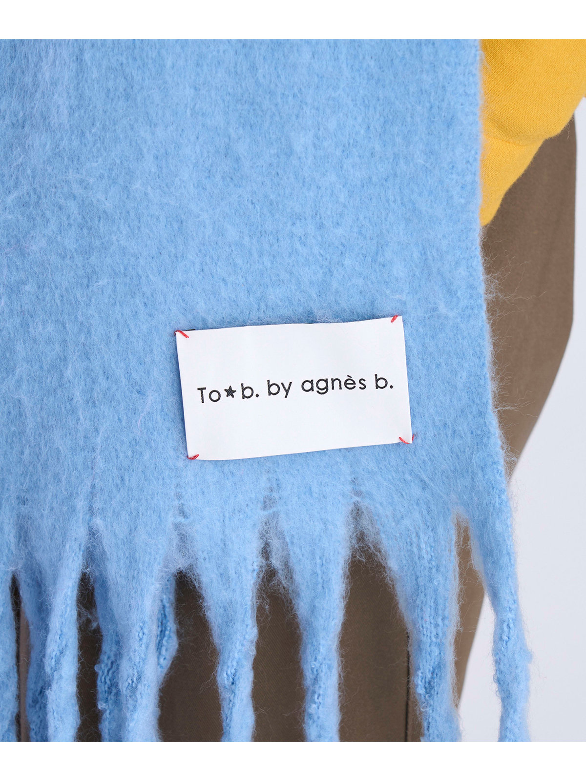 To b. by agnès b. カラー マフラー ブルー