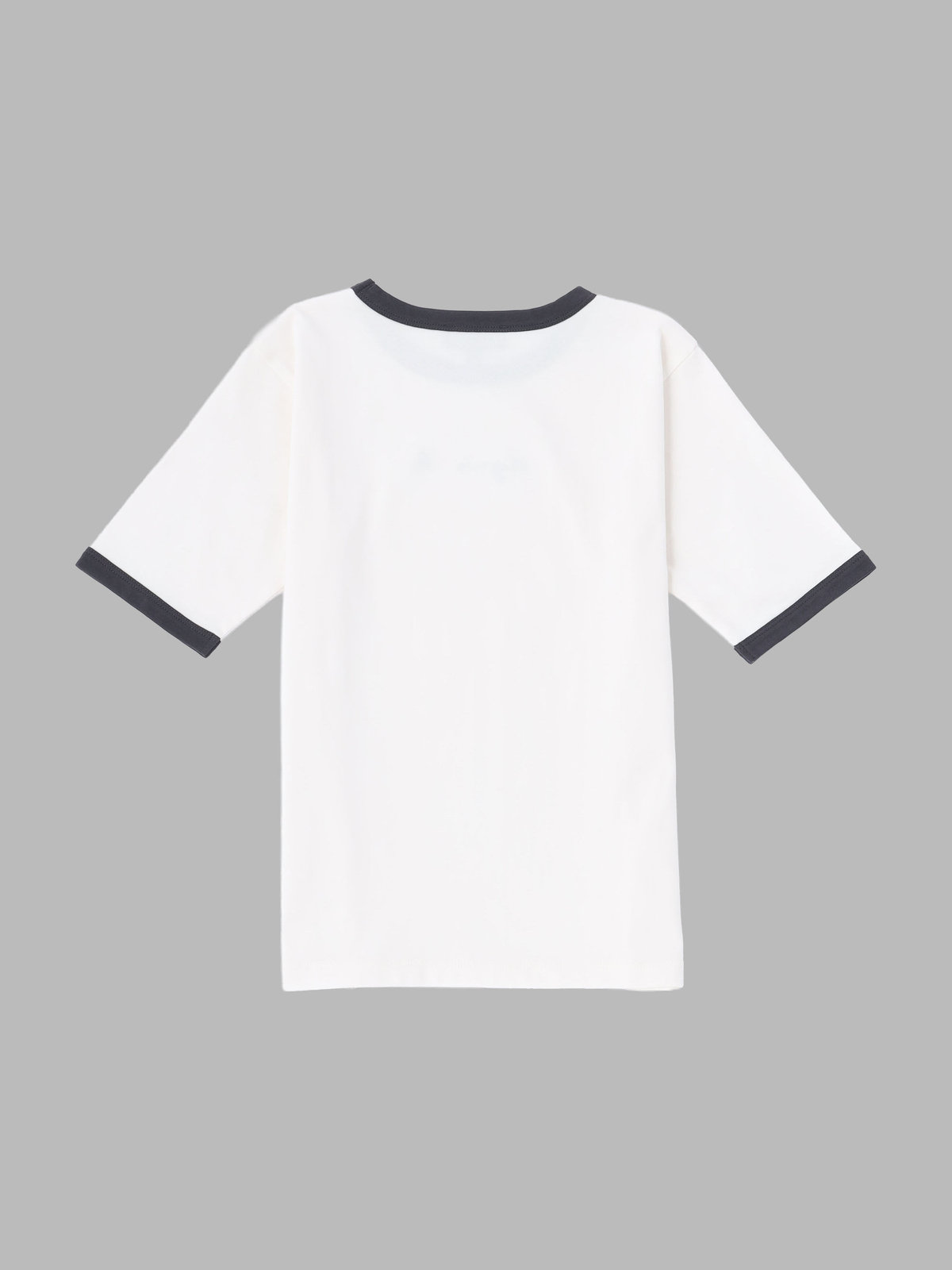 ENFANT ユニセックス キッズ ロゴ 刺繍 コットン 5分袖 Tシャツ ホワイト