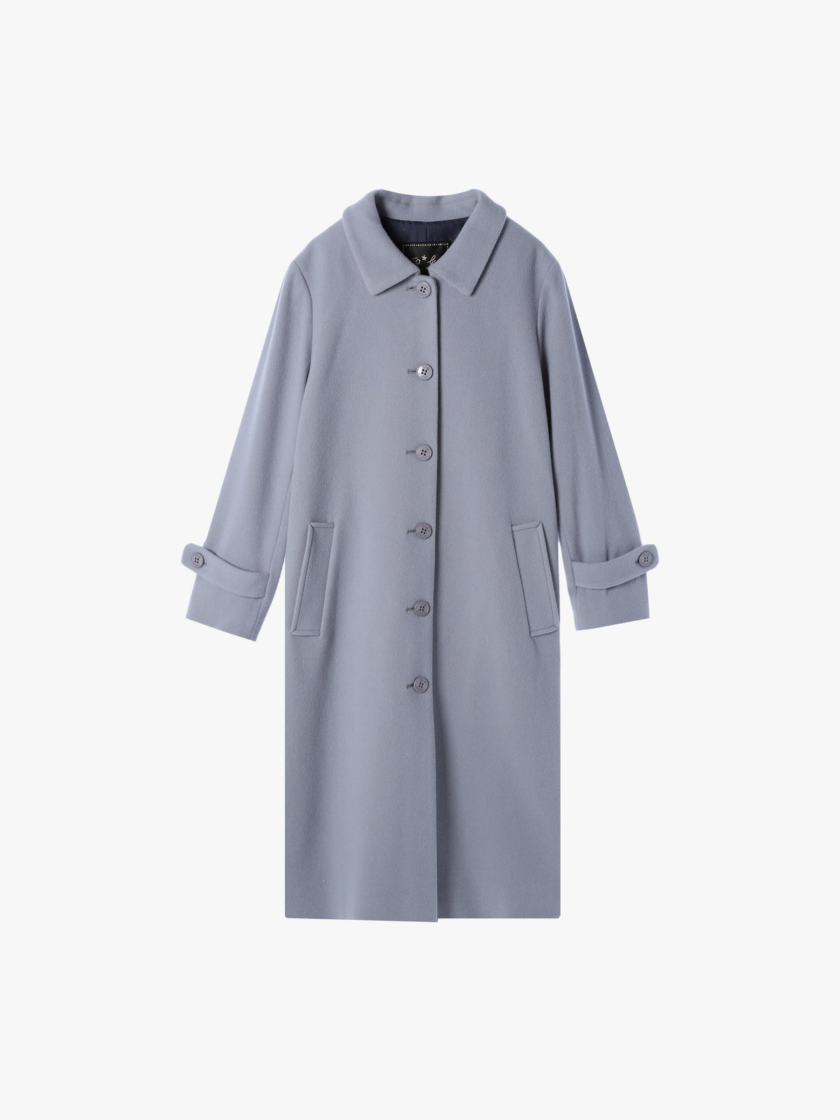 To b. by agnès b. 【Outlet】ウール ロングコート ライトブルー