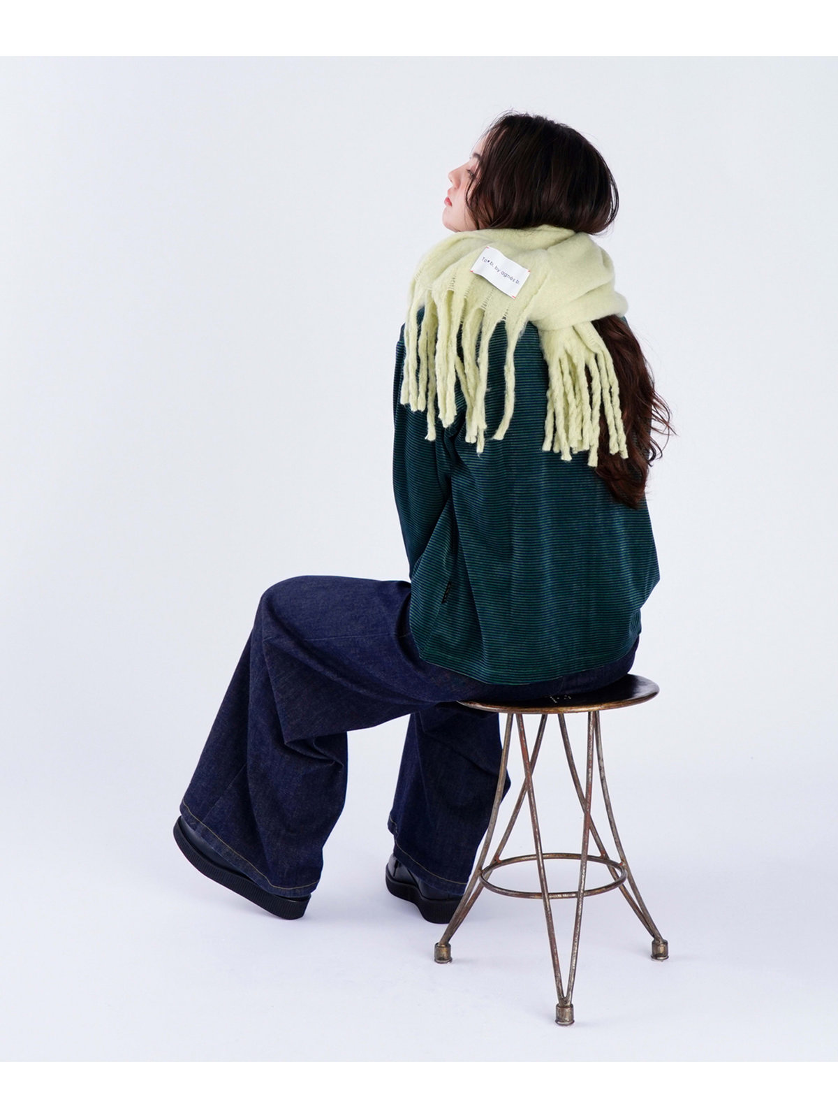 To b. by agnès b. 【Outlet】カラー マフラー グリーン系その他
