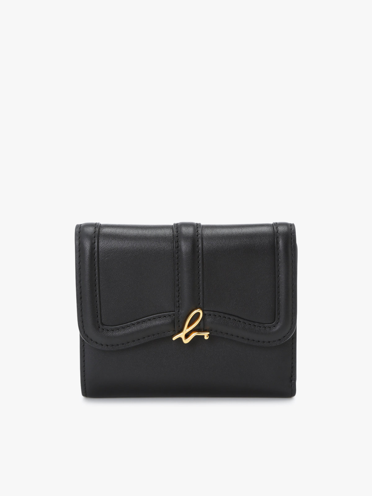 VOYAGE ウィメンズ バッグ＆ウォレット レザー 三つ折り ウォレット”Ingrid” ZAW03-01 ブラック